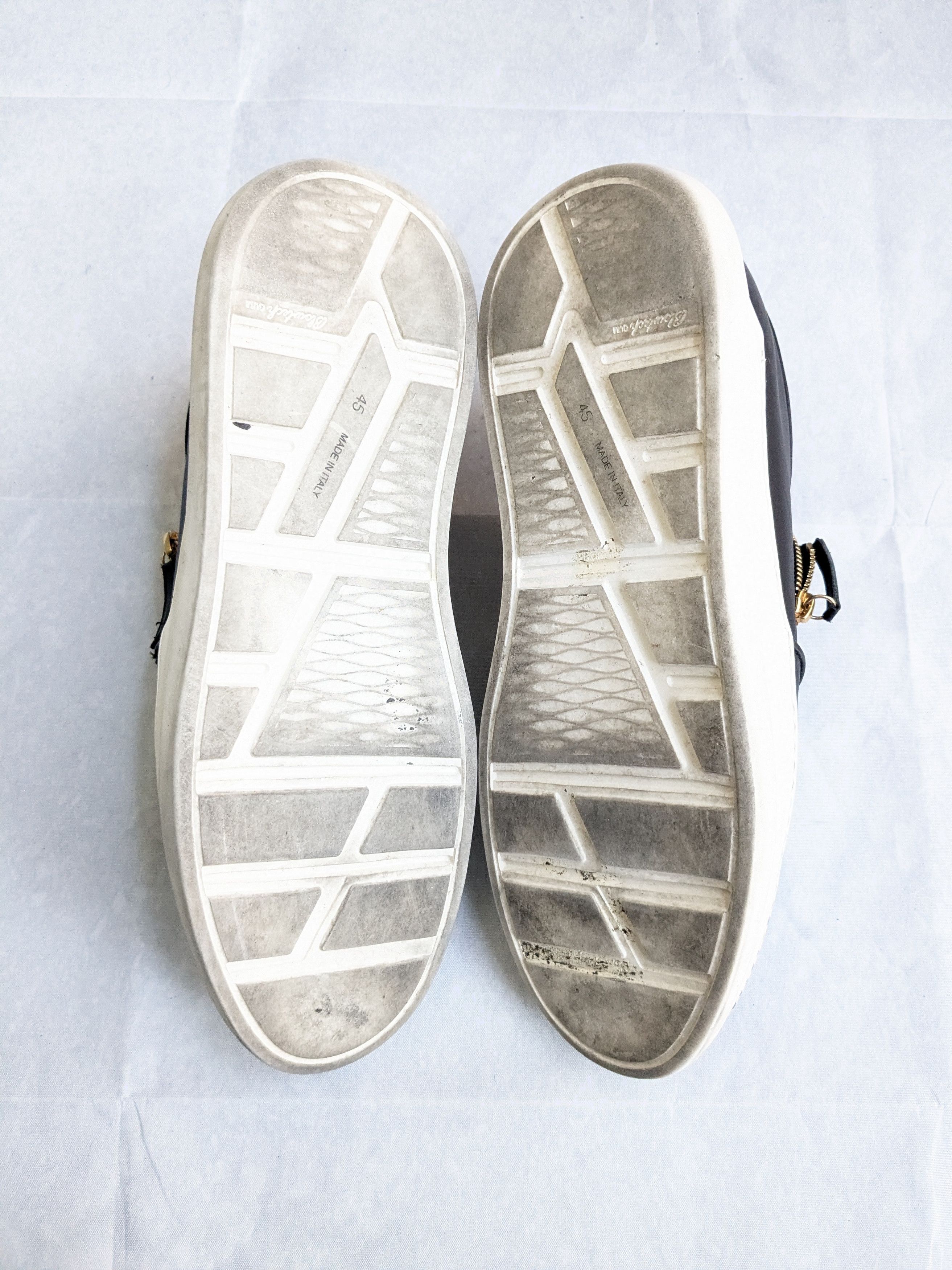 Giuseppe Zanotti Giuseppe Zanotti Sneakers Black White Gold Zip 12 45 Size US 12 / EU 45 - 16 Thumbnail
