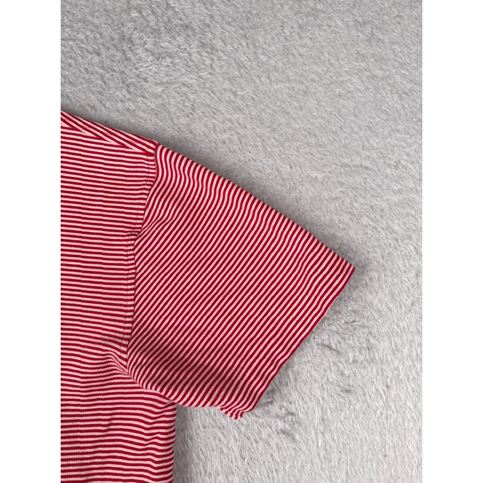 Tommy Hilfiger Tommy Hilfiger Polo Shirt Men XL Red Stripe 100% Cotton Knit Slim Short Sleeve Button Embroidered Logo Classic Golf Rugby Shirt Size US XL / EU 56 / 4 - 2 Thumbnail