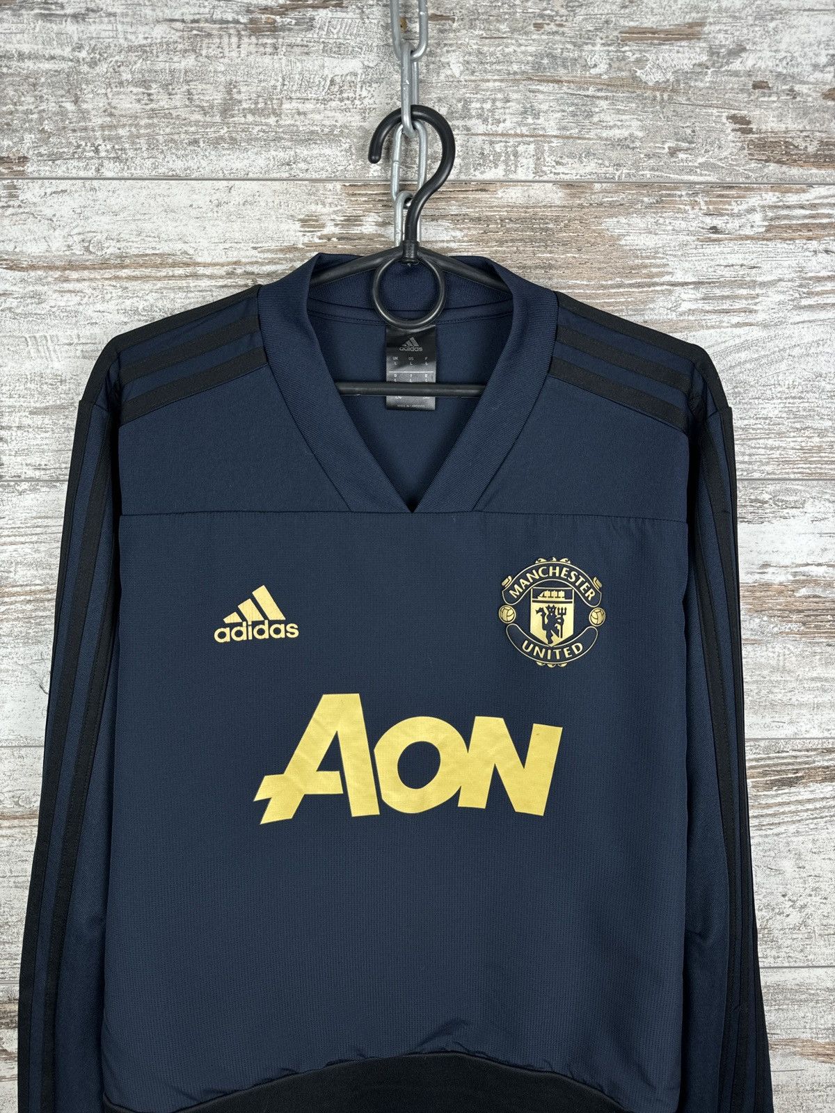 Adidas Mens Vintage Adidas Manchester United FC soccer sweatshirt Size US L / EU 52-54 / 3 - 2 Thumbnail