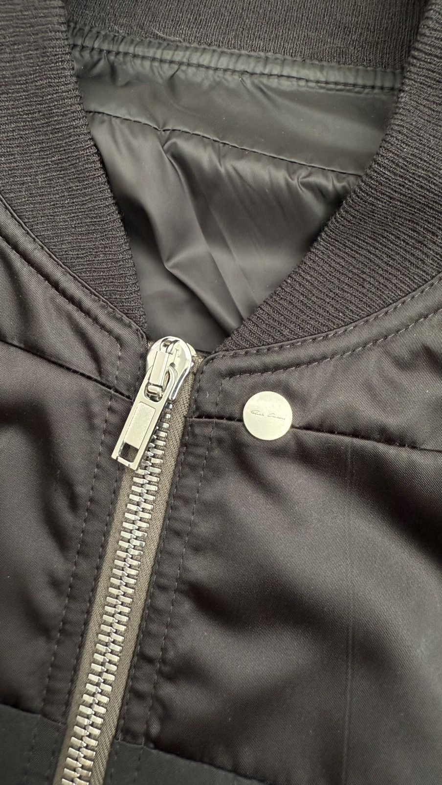 Rick Owens Rick Owens FW21 Gethsemane Girdered Black Bomber Pad Jacket Size US M / EU 48-50 / 2 - 3 Thumbnail