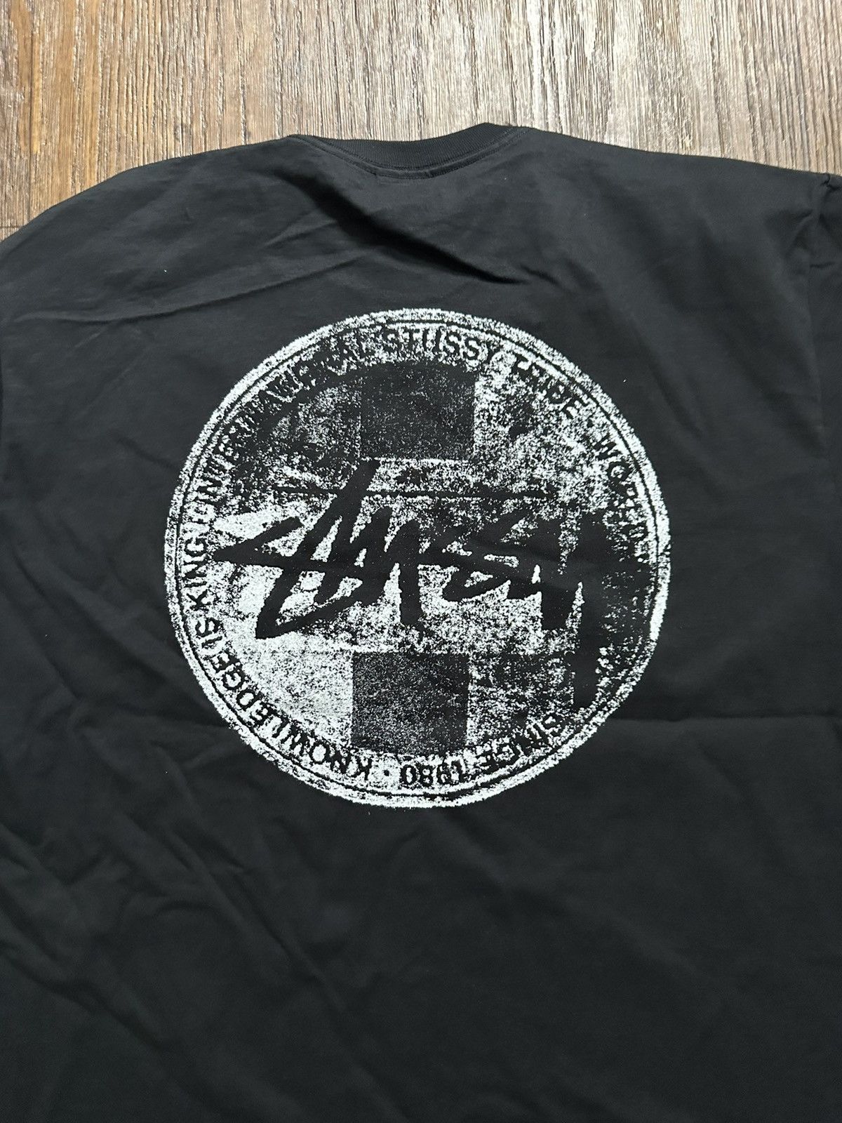 Stussy Black Stussy Distorted Tee Size US XL / EU 56 / 4 - 5 Thumbnail