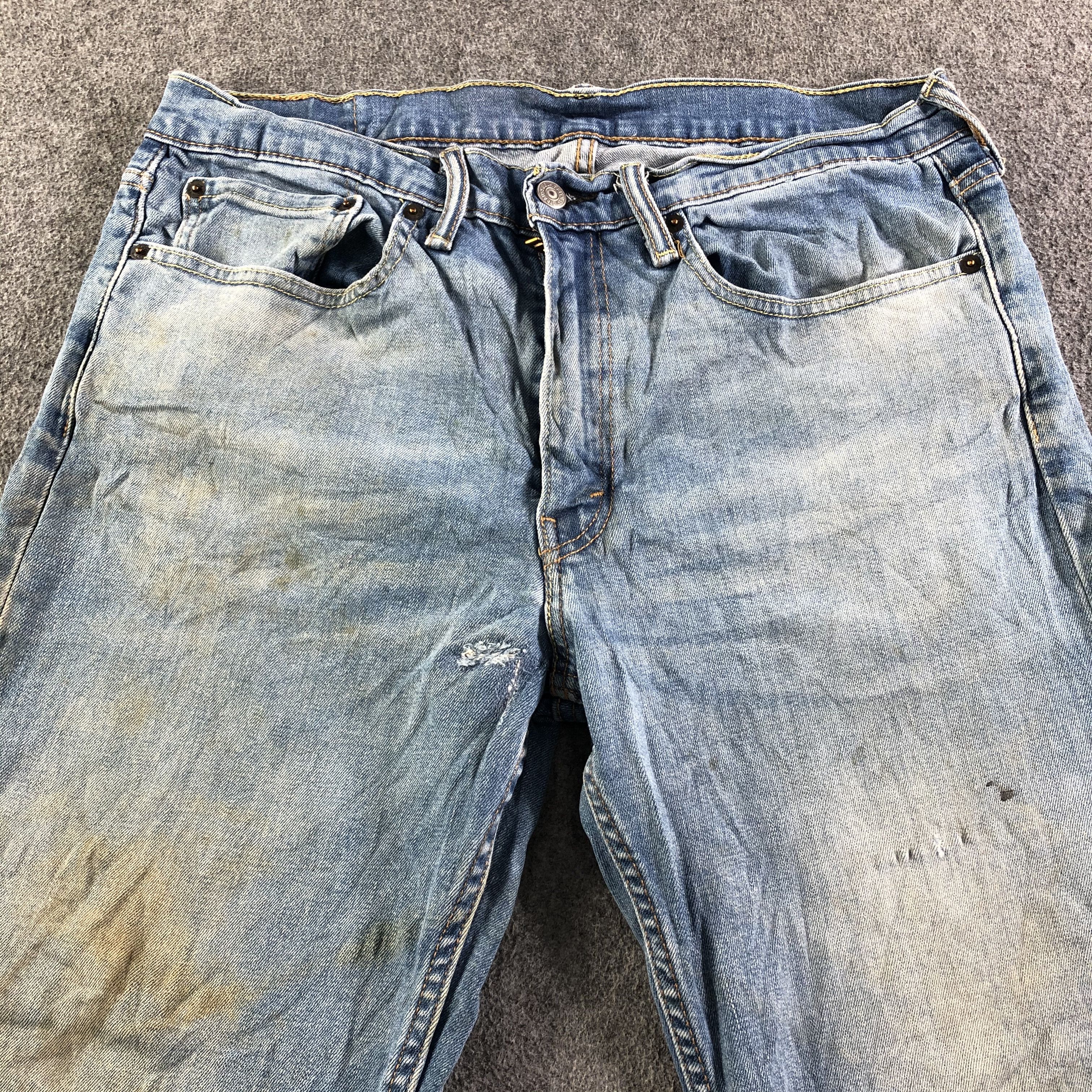 Levi's Vintage Blue Wash Levis 514 Jeans-J3312 Size US 35 - 3 Thumbnail
