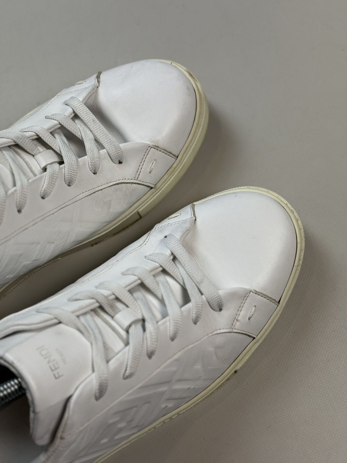 Fendi FF Monogram Leather Low Top Casual Lace Up Sneakers Shoes Size US 14 / EU 47 - 19 Thumbnail