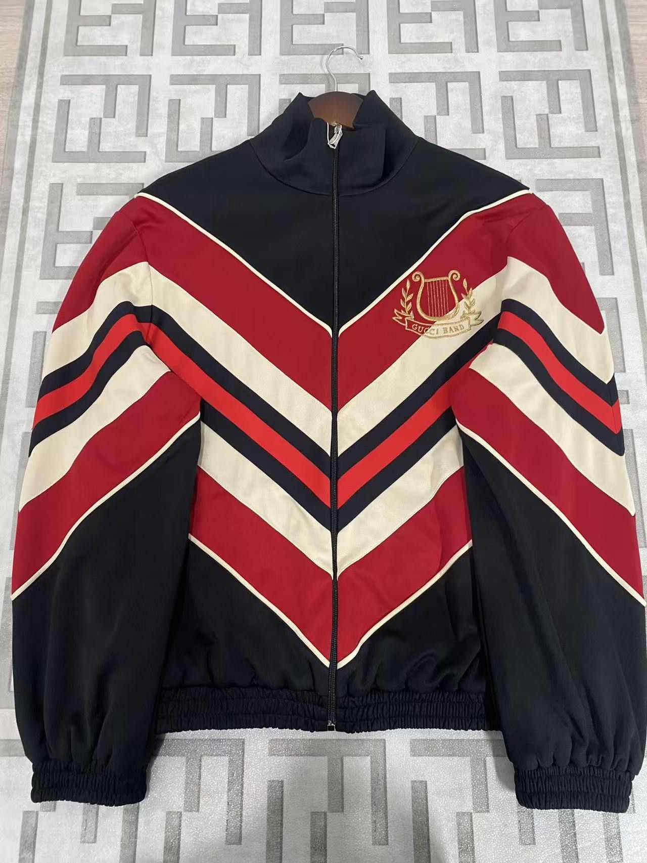 Gucci Gucci Striped Logo Patch Jacket Size M Size US M / EU 48-50 / 2 - 1 Thumbnail
