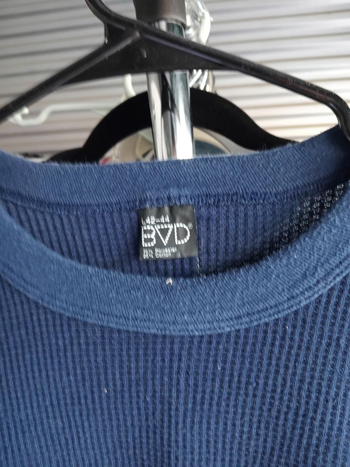 Designer BVD Navy Blue Long-Sleeve Ribbed Knit Top Size L / US 10 / IT 46 - 3 Thumbnail