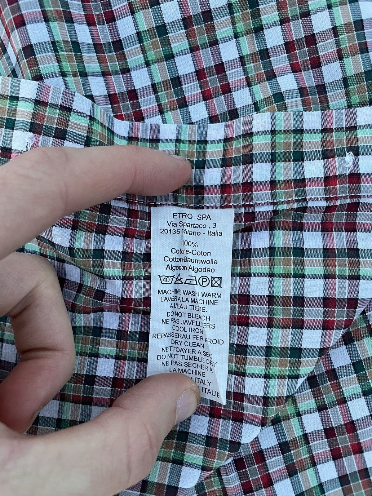 Etro Etro 43 Spa Button Up Stripped Shirt Long Sleeve Italy Size US L / EU 52-54 / 3 - 6 Thumbnail