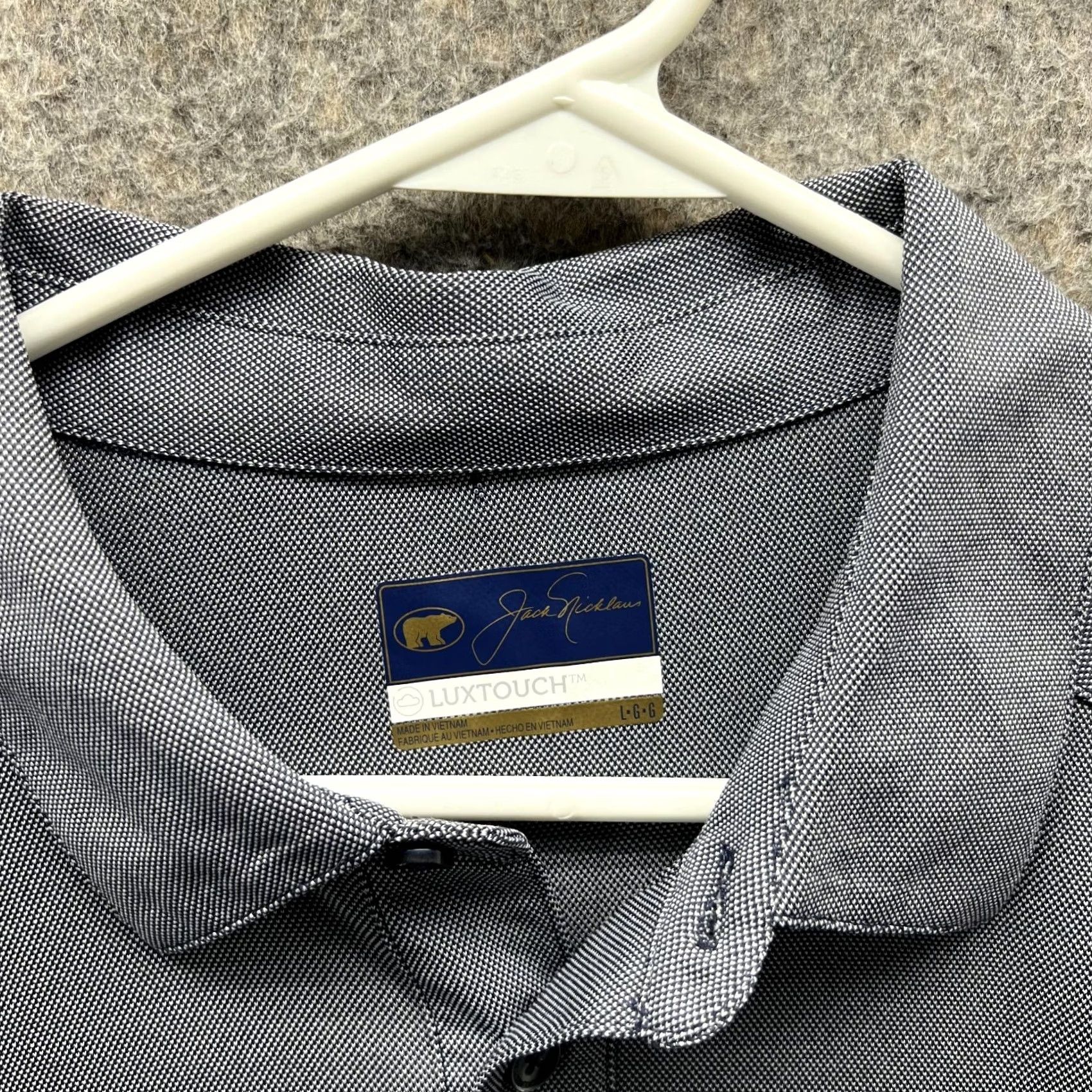 Vintage VINTAGE Jack Nicklaus Polo Shirt Men Large Grey Casual Stretch Golf Luxtouch Golfer Size US L / EU 52-54 / 3 - 5 Thumbnail