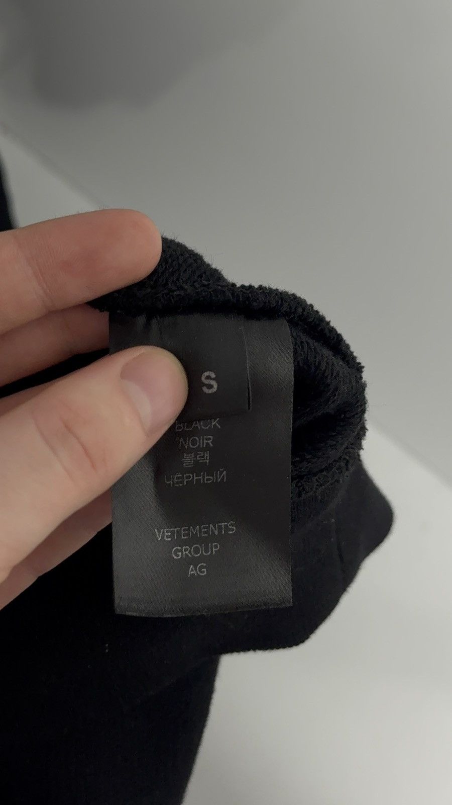 Vetements ⛔️Vetements Paris France Swarovski Logo Oversize Black Hoodie Size US S / EU 44-46 / 1 - 8 Thumbnail