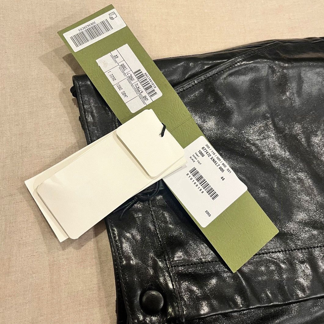 Gucci $4200 GUCCI LEATHER PANTS, BLACK, SIZE 44 Size US 29 - 12 Thumbnail