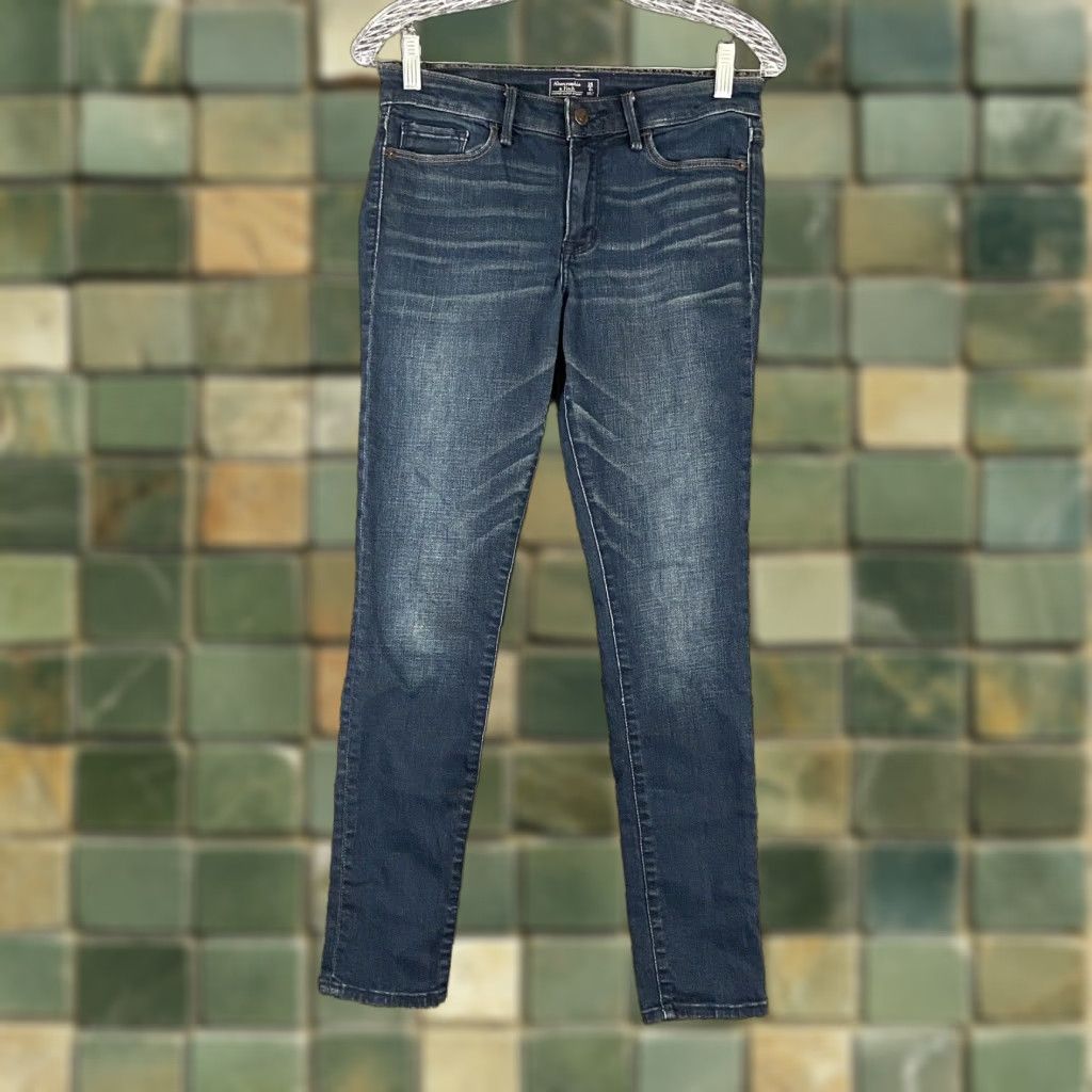 Abercrombie & Fitch Abercrombie & Fitch Harper Super Skinny Women’s 25/0s Blue Jeans Size 25" / US 0 / IT 36 - 1 Thumbnail