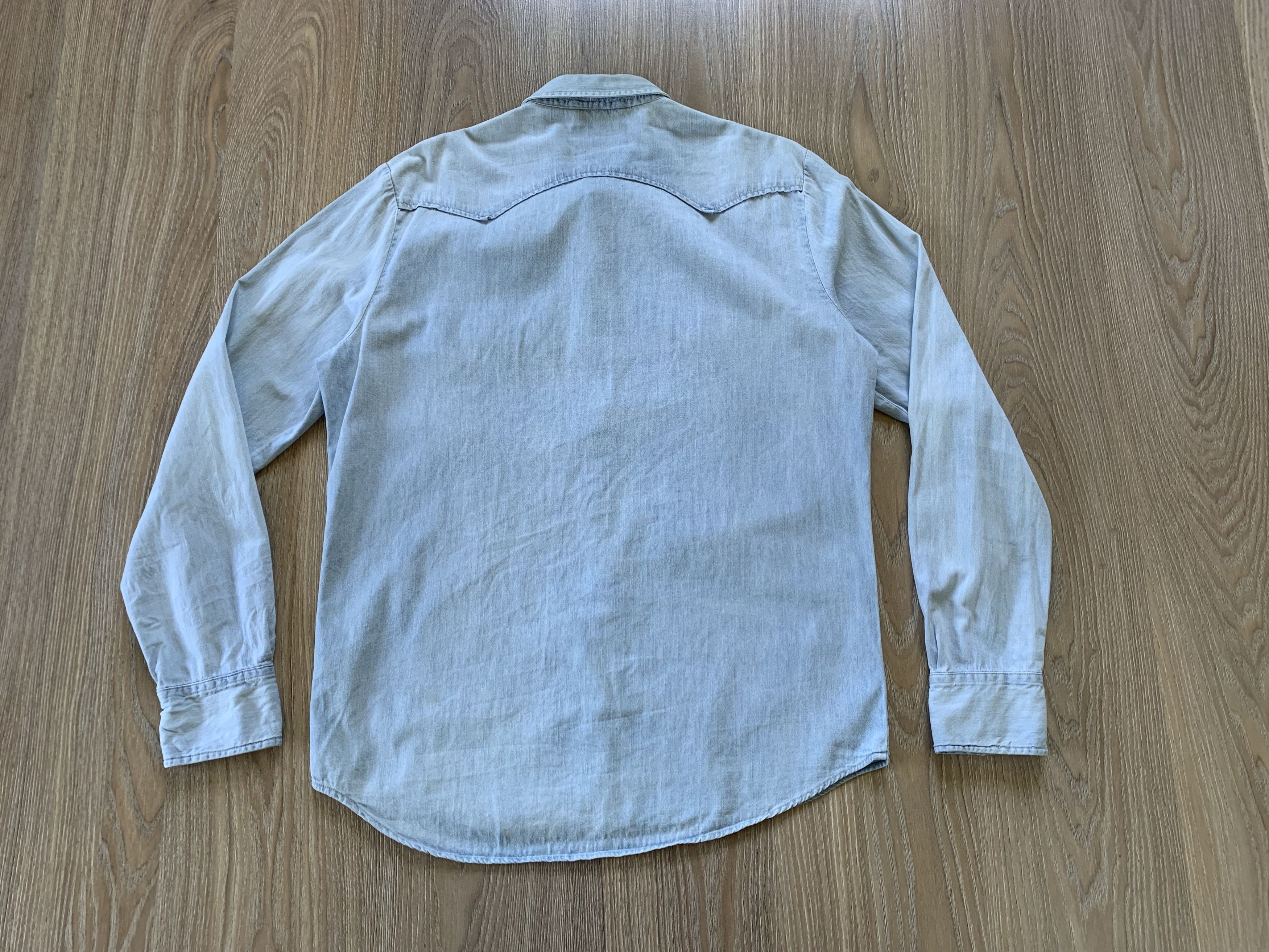 Denim & Supply Ralph Lauren × Polo Ralph Lauren × Ralph Lauren Vintage Denim Supply Ralph Lauren Denim Button Shirt Size US L / EU 52-54 / 3 - 3 Thumbnail