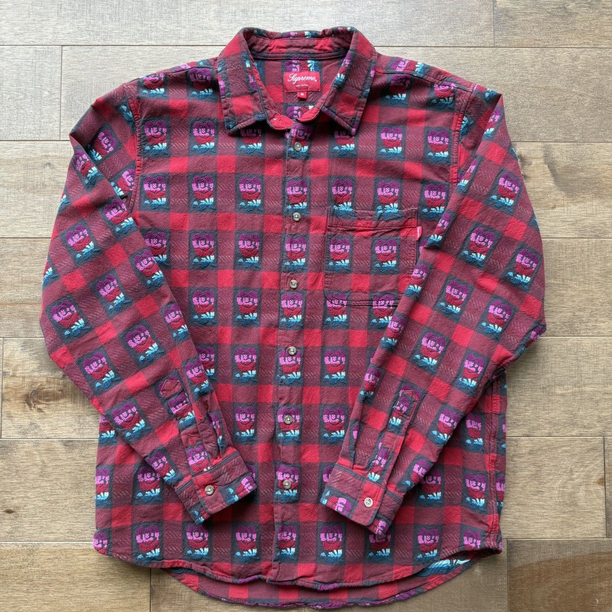 Supreme Supreme Roses Plaid Flannel Size US M / EU 48-50 / 2 - 1 Thumbnail