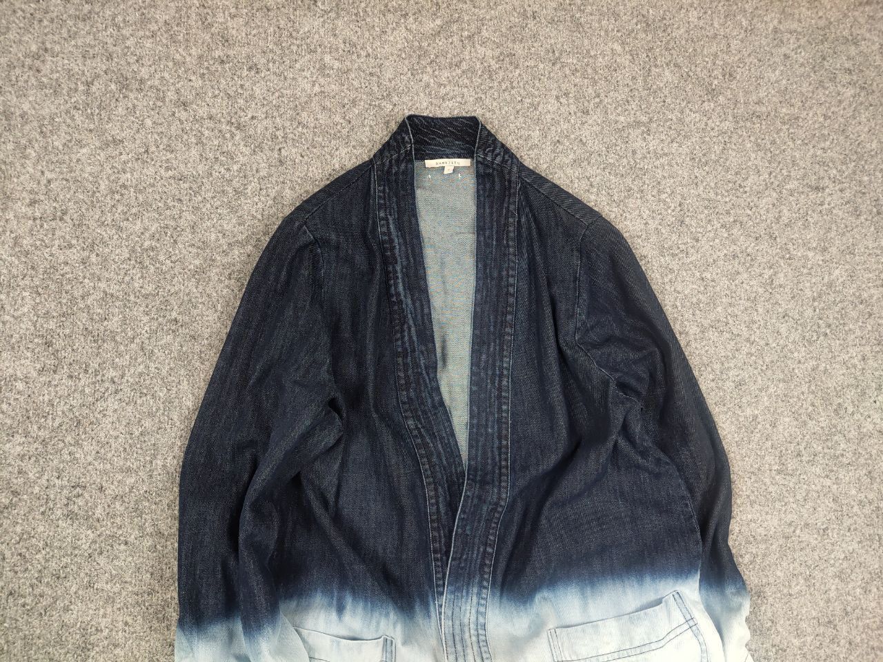Vintage Humility 1949 Design Long Cardigan Gradient Blue denim Size L / US 10 / IT 46 - 4 Thumbnail