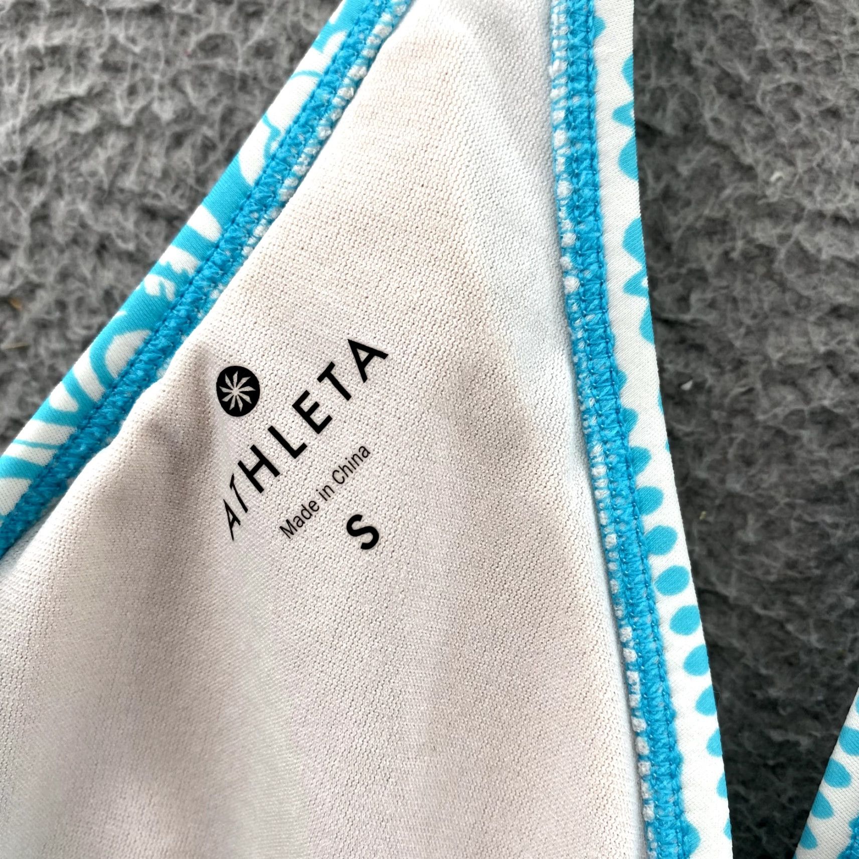 Athleta Athleta Halter Tankini Top Women Small Blue Banded Bikini Swim Y2k Casual Summer Size S / US 4 / IT 40 - 5 Thumbnail