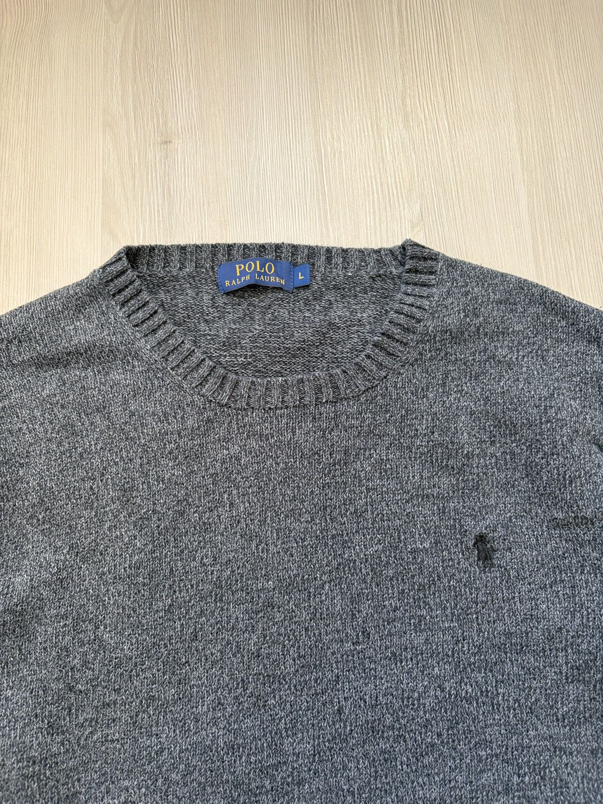 Polo Ralph Lauren Polo Ralph Lauren Cotton Salt&Pepper Sweater Size US L / EU 52-54 / 3 - 2 Thumbnail