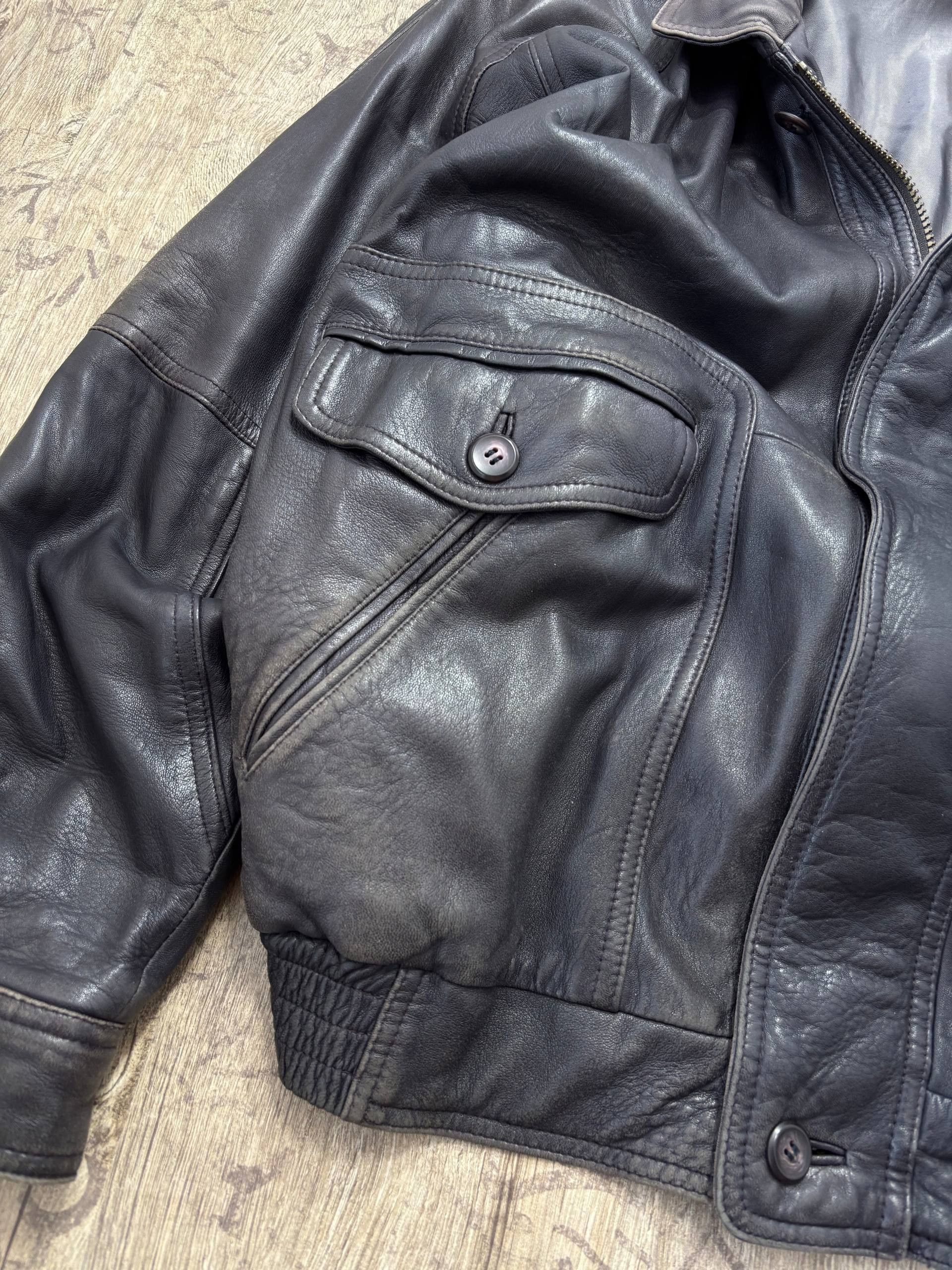 Hysteric Glamour VTG Baleniaga Kapital Style Leather Heavy Leather Jacket Size US XL / EU 56 / 4 - 6 Thumbnail