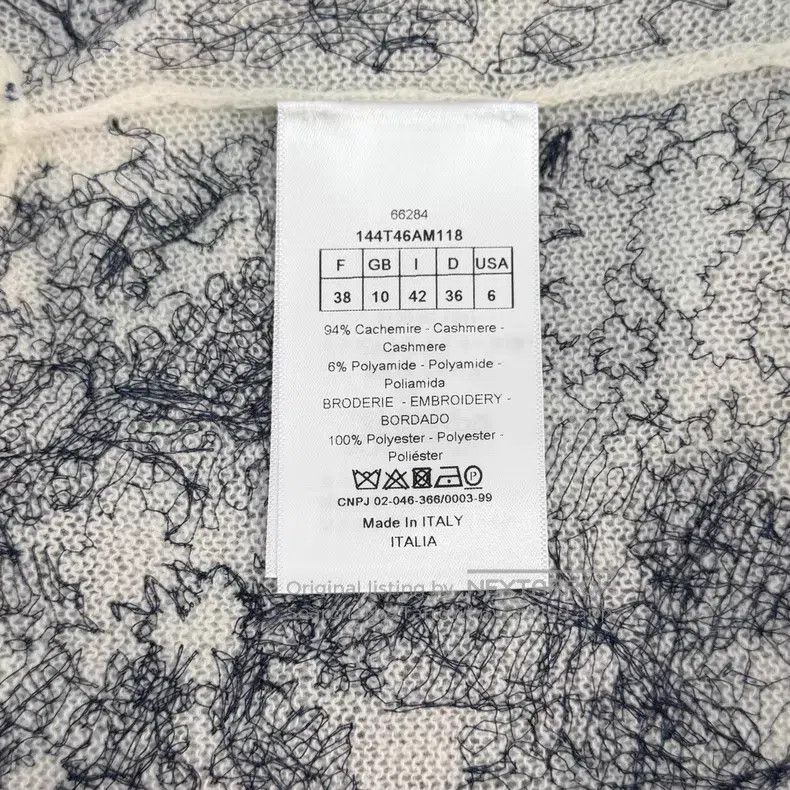 Dior Dior White zoo embroidered cashmere vest Size XS / US 0-2 / IT 36-38 - 6 Thumbnail