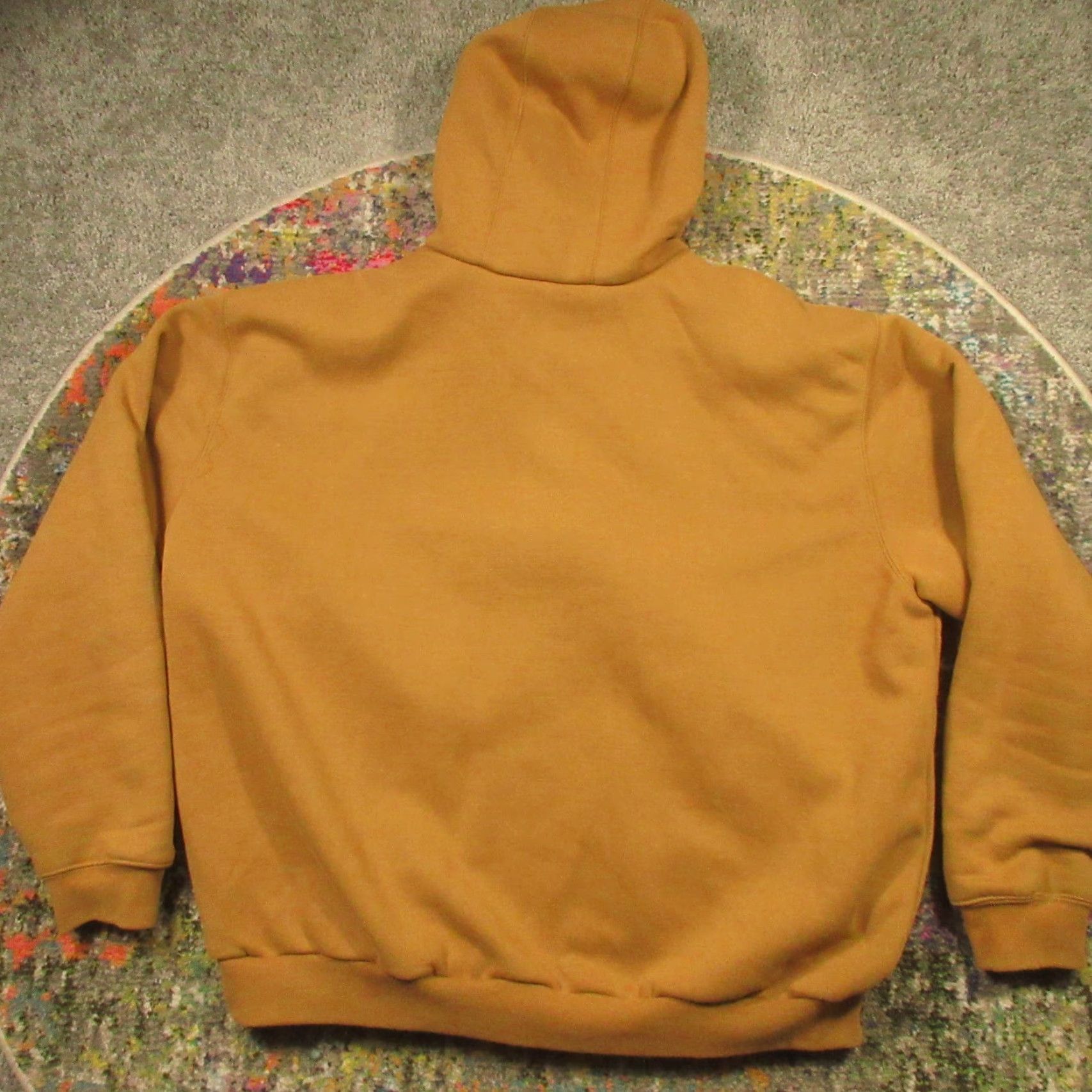 Carhartt VINTAGE Carhartt Hoodie Mens 2XL Full Zip Lined Heavyweight Brown Jersey Logo Workwear 80s 90s Construction Mens Size US XXL / EU 58 / 5 - 2 Thumbnail