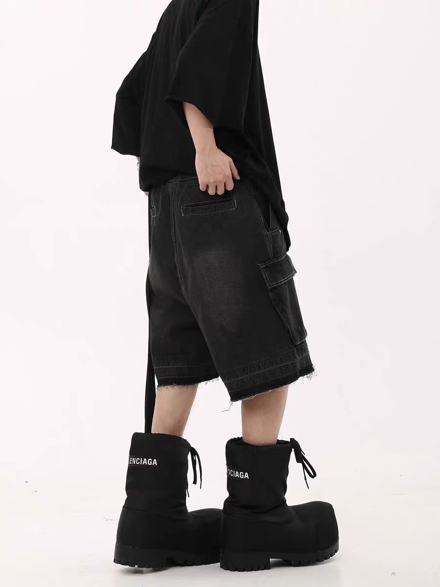 Japanese Brand × Vintage Vintage High Street Multi-Pocket Denim Shorts Size US 32 / EU 48 - 4 Thumbnail