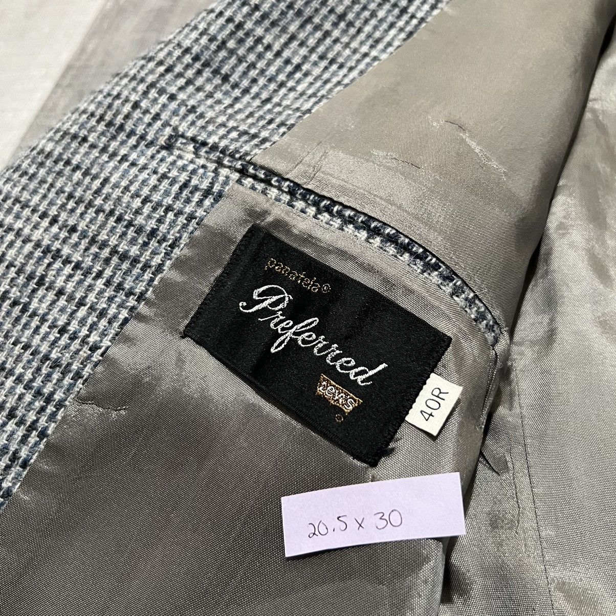 Levi's × Vintage Levis Panatela Preferred VTG Blue Tweed Blazer Sport Coat Size 40R - 4 Thumbnail