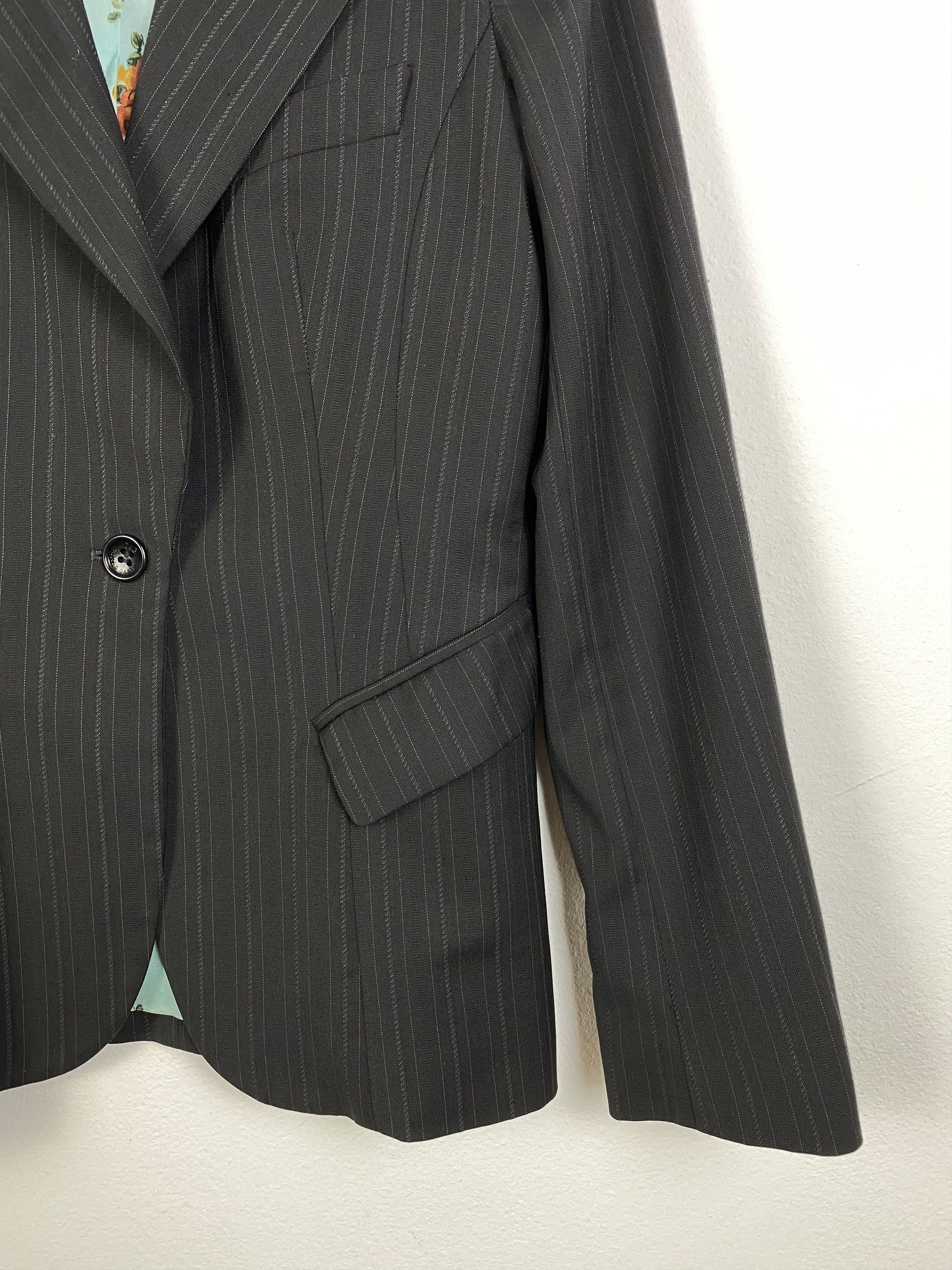 Dolce & Gabbana Dolche&Gabbana Wool Blend Stripe Fitted Jaccket SZ M Size M / US 6-8 / IT 42-44 - 4 Thumbnail
