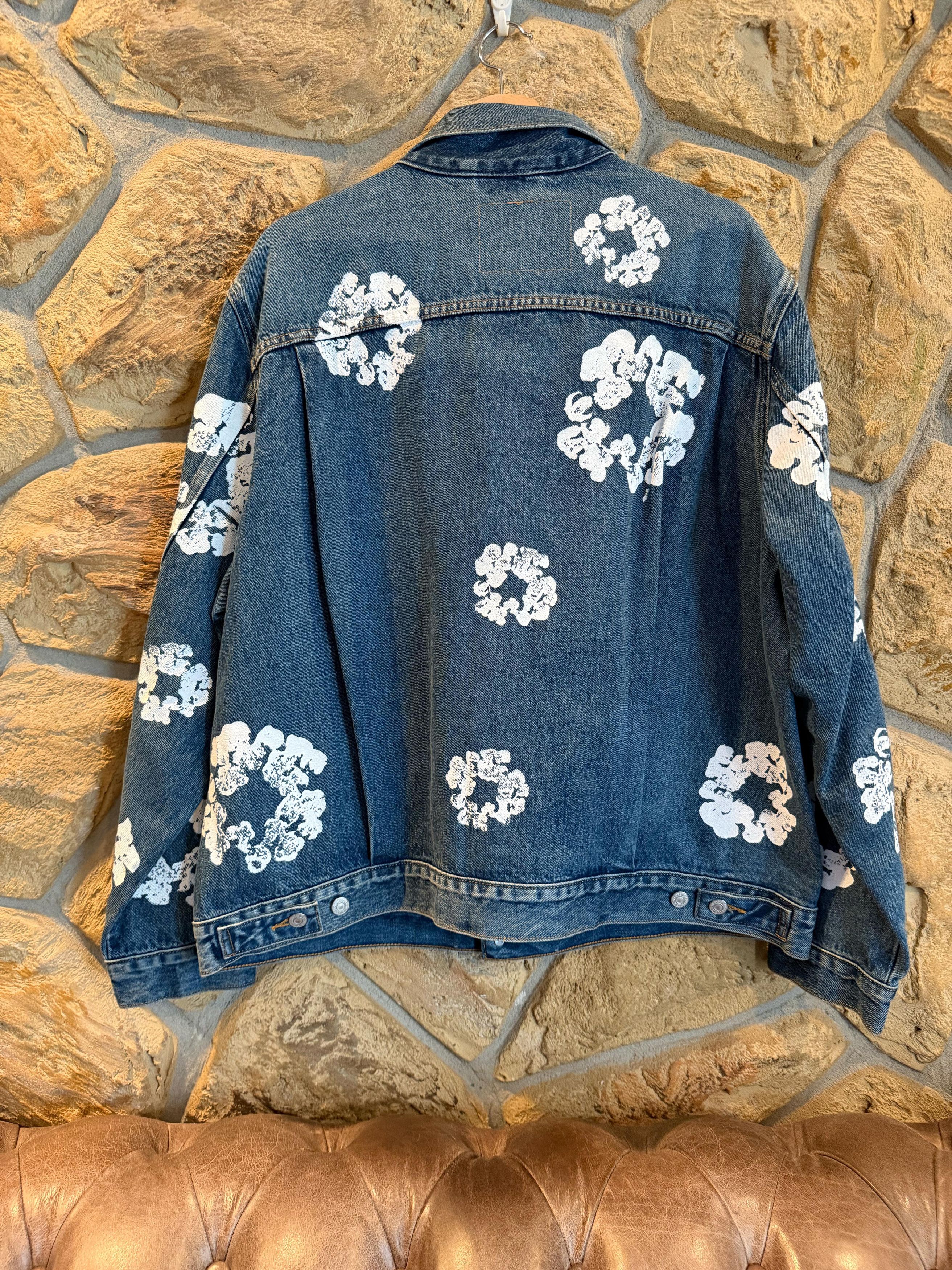 DENIM TEARS × Levi's Cotton Wreath Levi's Big E Type II Jacket Size US XL / EU 56 / 4 - 2 Thumbnail