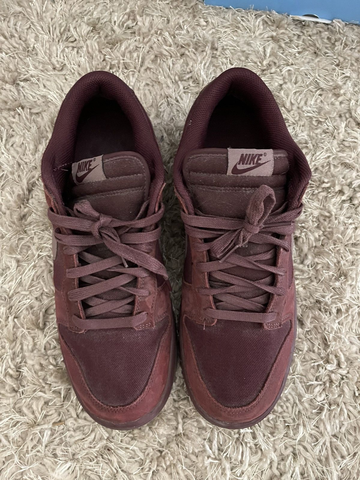 Nike Nike Dunk Low Premium Burgundy Crush Size US 11.5 / EU 44-45 - 5 Thumbnail