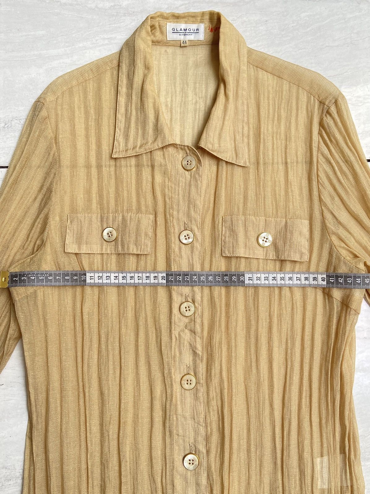 Givenchy GLAMOUR GIVENCHY Gold Mesh Shirt Size US XS / EU 42 / 0 - 8 Thumbnail