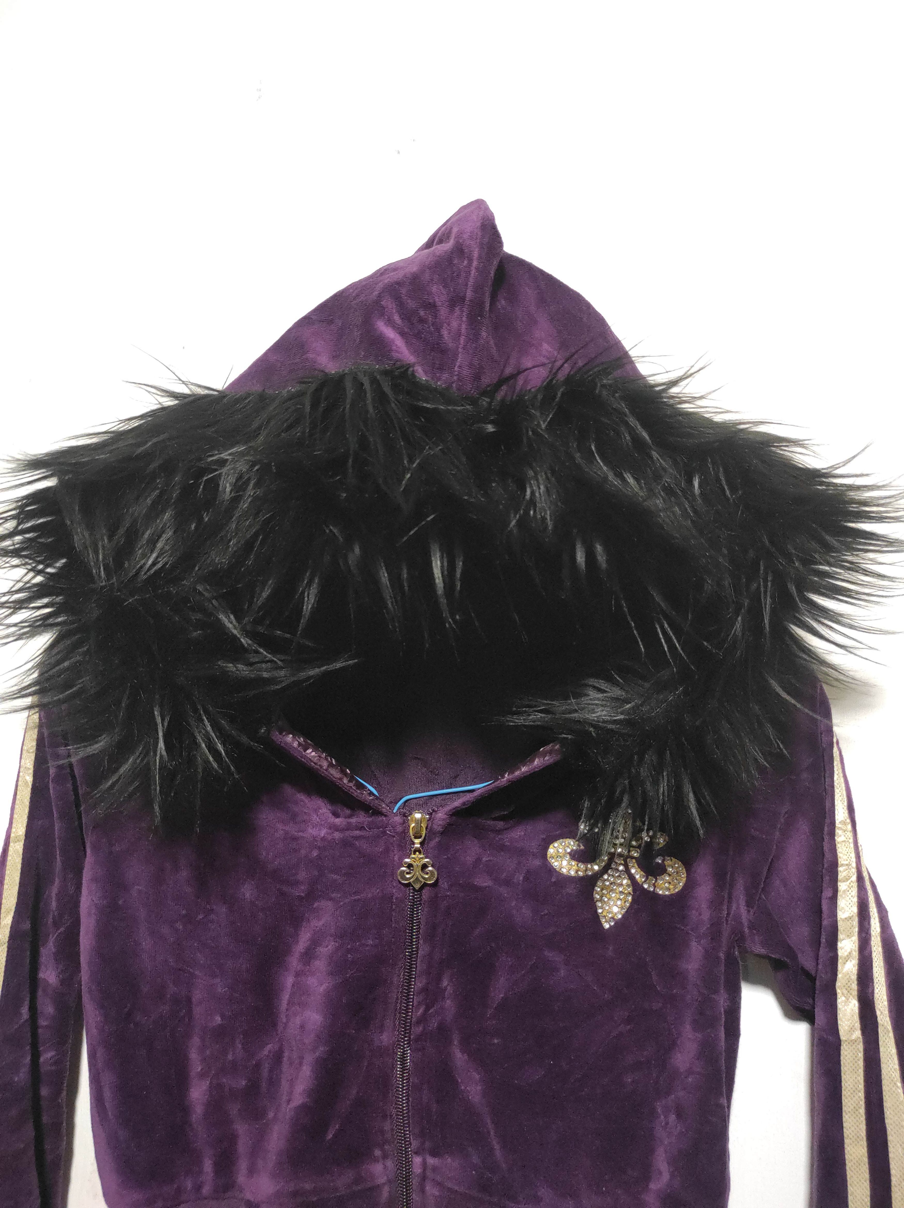 Hysteric Glamour Dereon Crop Velvet Zip Fur Hoodie LGB style Size M / US 6-8 / IT 42-44 - 4 Thumbnail