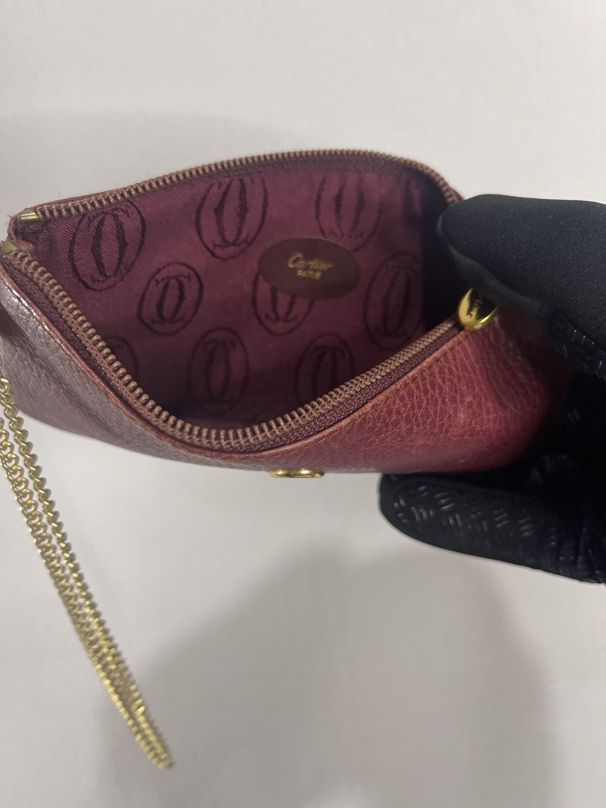 Cartier Luxury Vintage Cartier Leather Wrislet Pouch Size ONE SIZE - 5 Thumbnail