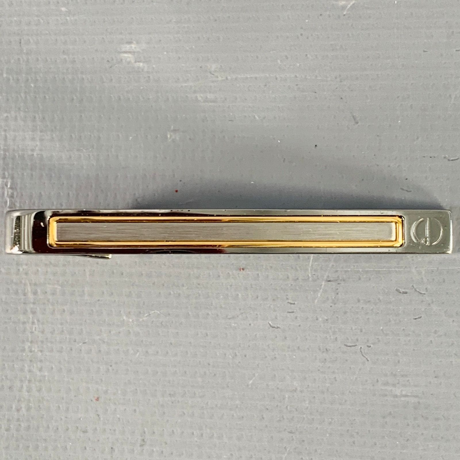 Alfred Dunhill DUNHILL Vintage Silver Gold Metal Tie Clip Size ONE SIZE - 1 Thumbnail
