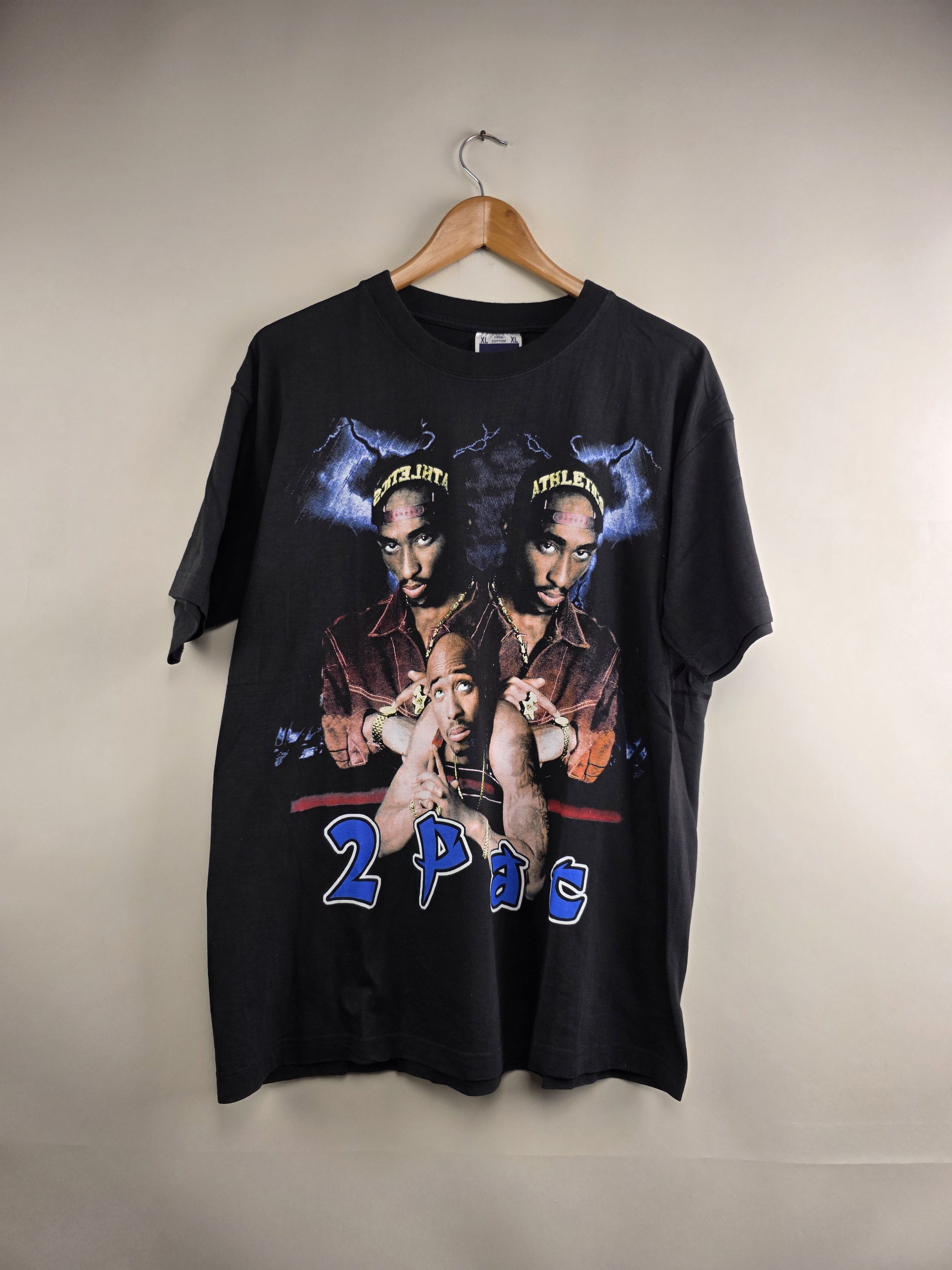 Band Tees × Rap Tees × Vintage 90s Tupac Shakur 2pac Makaveli Memorial XL 22" 29" Size US XL / EU 56 / 4 - 6 Thumbnail