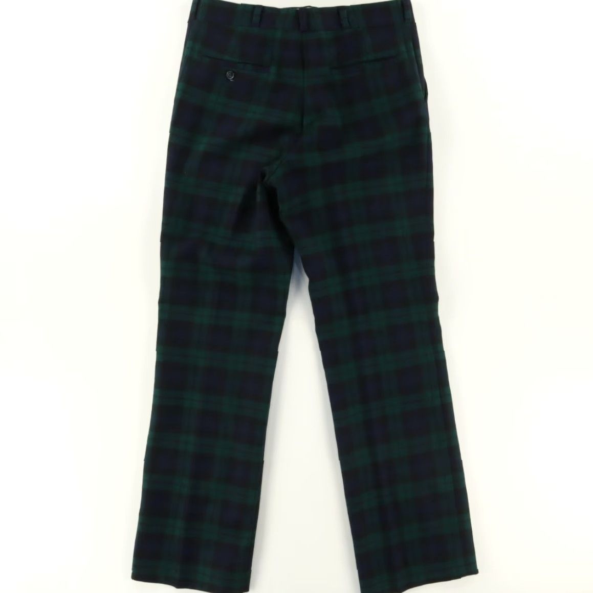 Vintage Meyer’s Lexington KY Wool Knit Plaid Green Navy Men's 32 Pants Chino Regular Inseam 34” Willow? Size US 32 / EU 48 - 4 Thumbnail