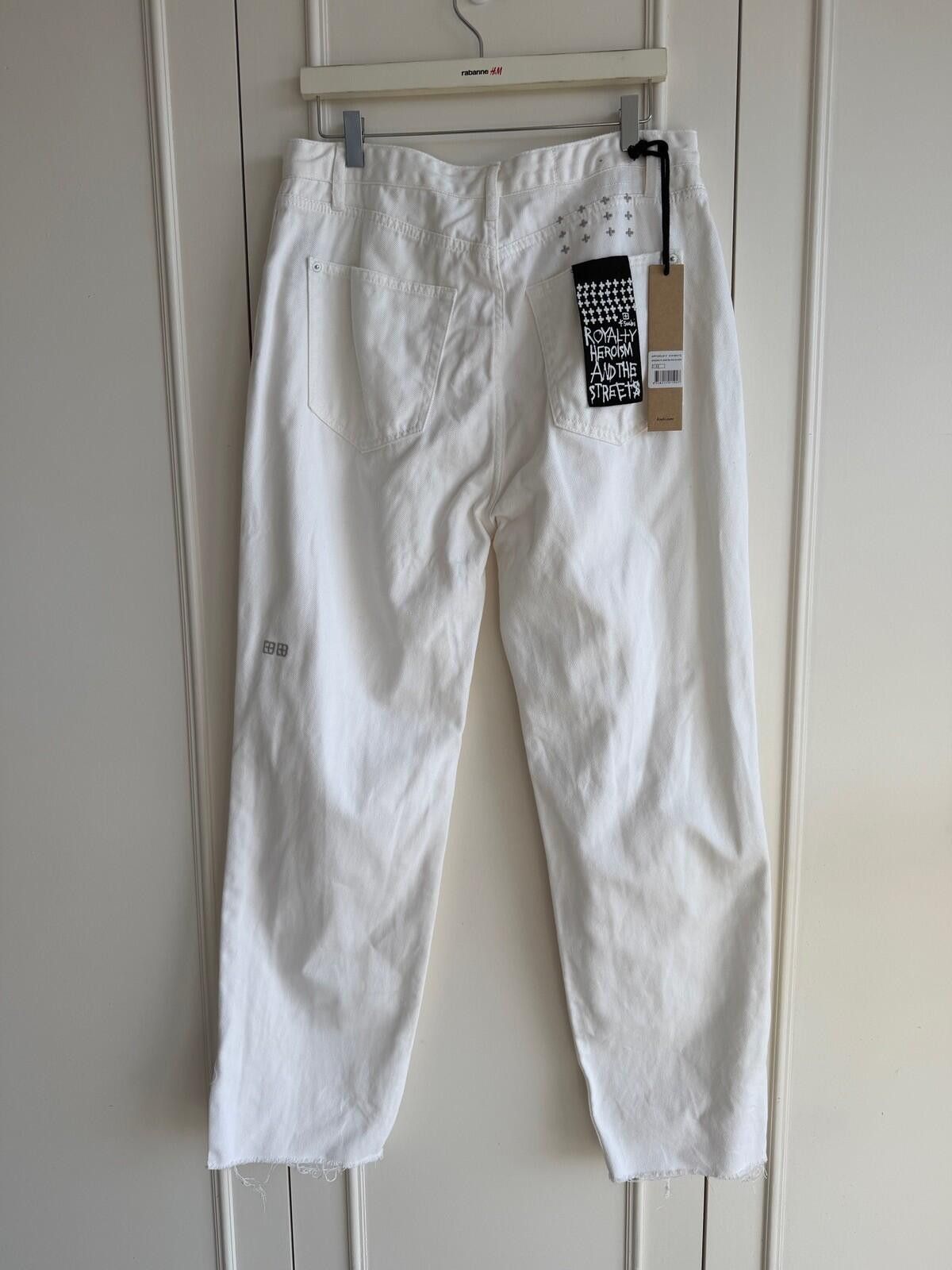 Ksubi new ksubi womens denim jeans brooklyn blanc sliced white 32 Size 32" / US 10 / IT 46 - 6 Thumbnail