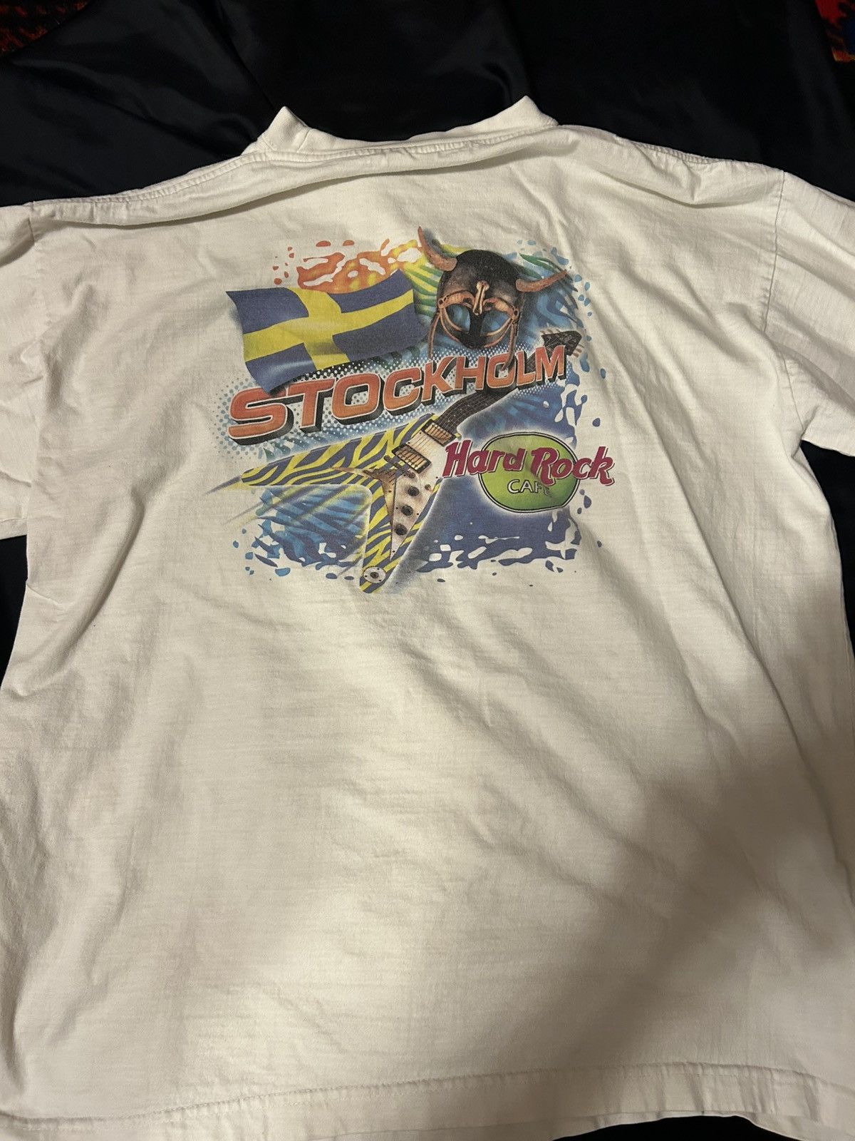 Hard Rock Cafe Hard Rock Cafe Stockholm Large Heavy Tee Size US L / EU 52-54 / 3 - 3 Thumbnail
