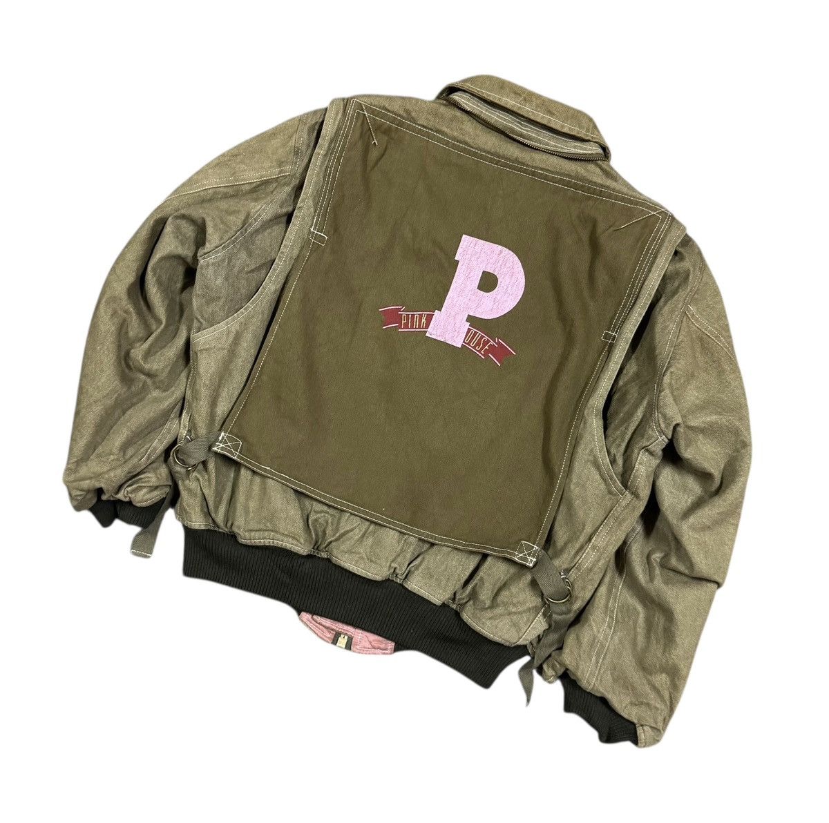 Karl Helmut Vtg🔥Pink House Karl Helmut Bomber Duck Canvas Bondage Jacket Size US M / EU 48-50 / 2 - 16 Thumbnail