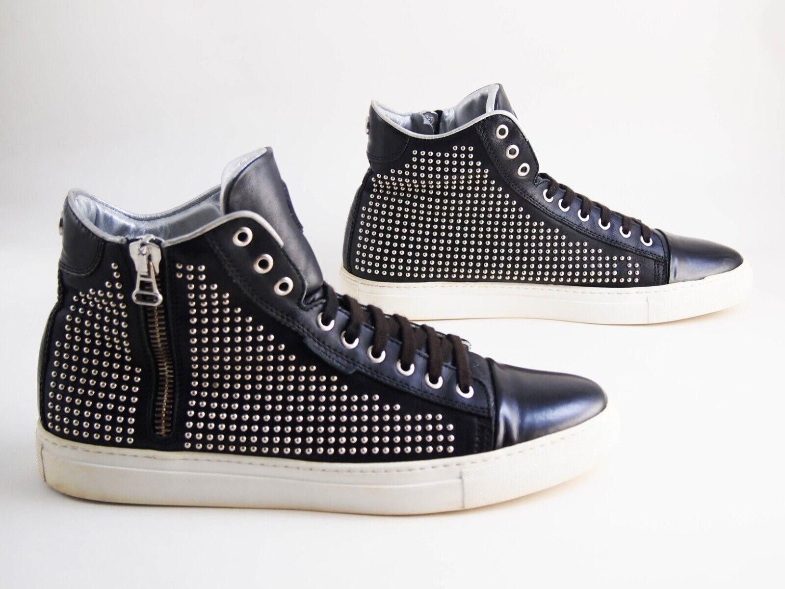 Designer Michalsky Sneakers Studded Black Leather EU 46 US 13 Size US 13 / EU 46 - 4 Thumbnail