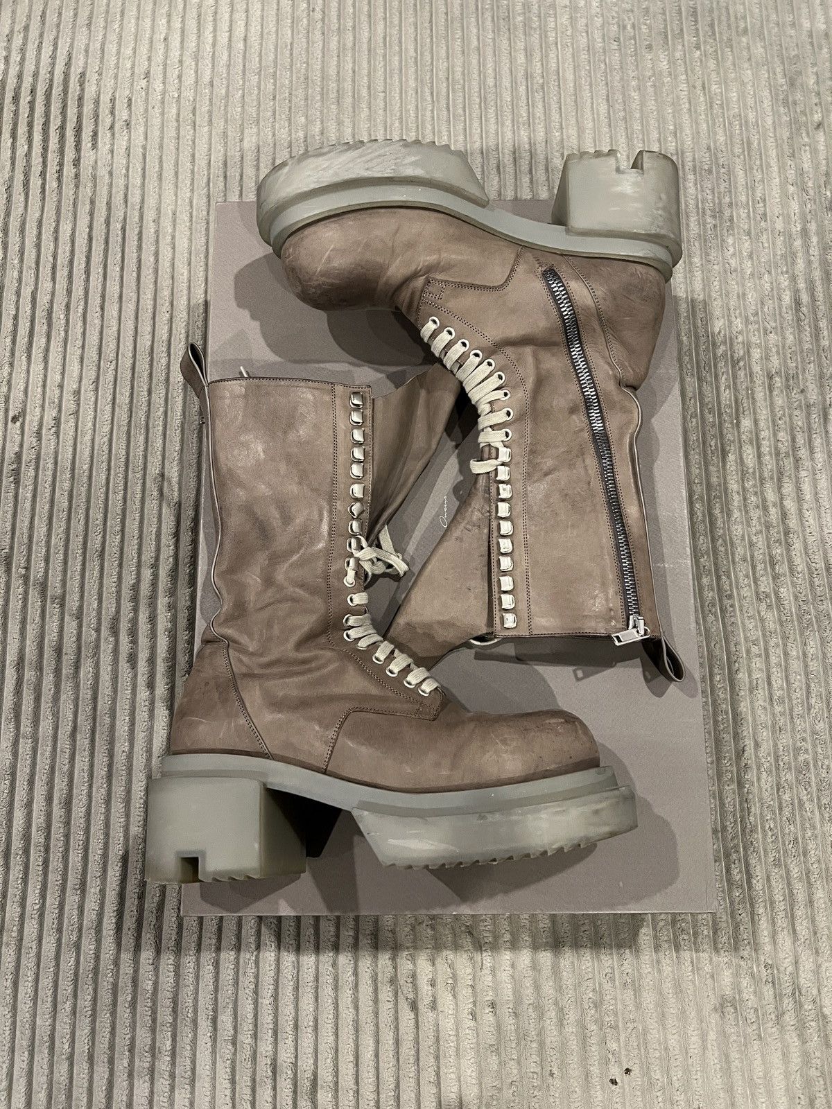 Rick Owens Rick Owens Army Bogun Lace Up Boot Size 42 Size US 9 / EU 42 - 2 Thumbnail