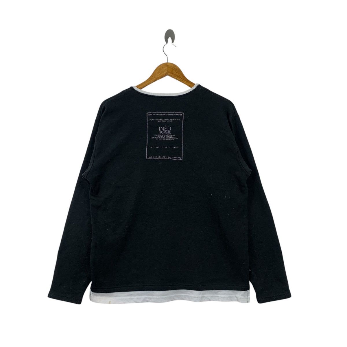 Japanese Brand INED Homme Japanese Brand Designer Crewneck Long Jumper Size US L / EU 52-54 / 3 - 2 Thumbnail