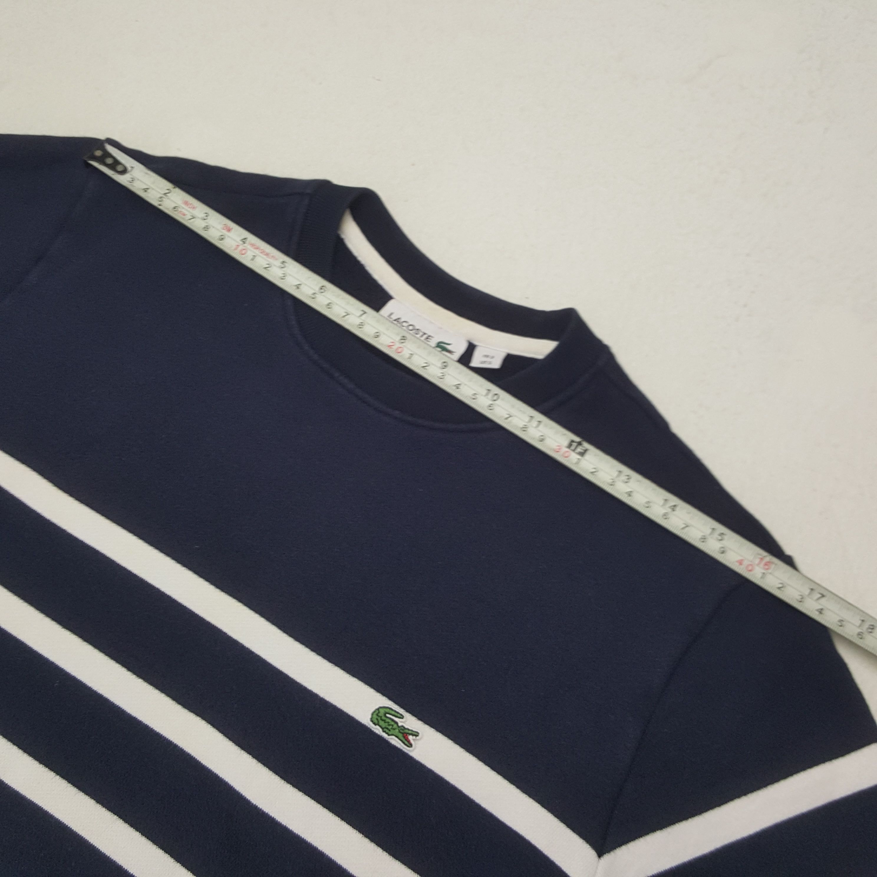 Lacoste × Vintage Vintage Lacoste Striped Sweatshirt Size US S / EU 44-46 / 1 - 6 Thumbnail