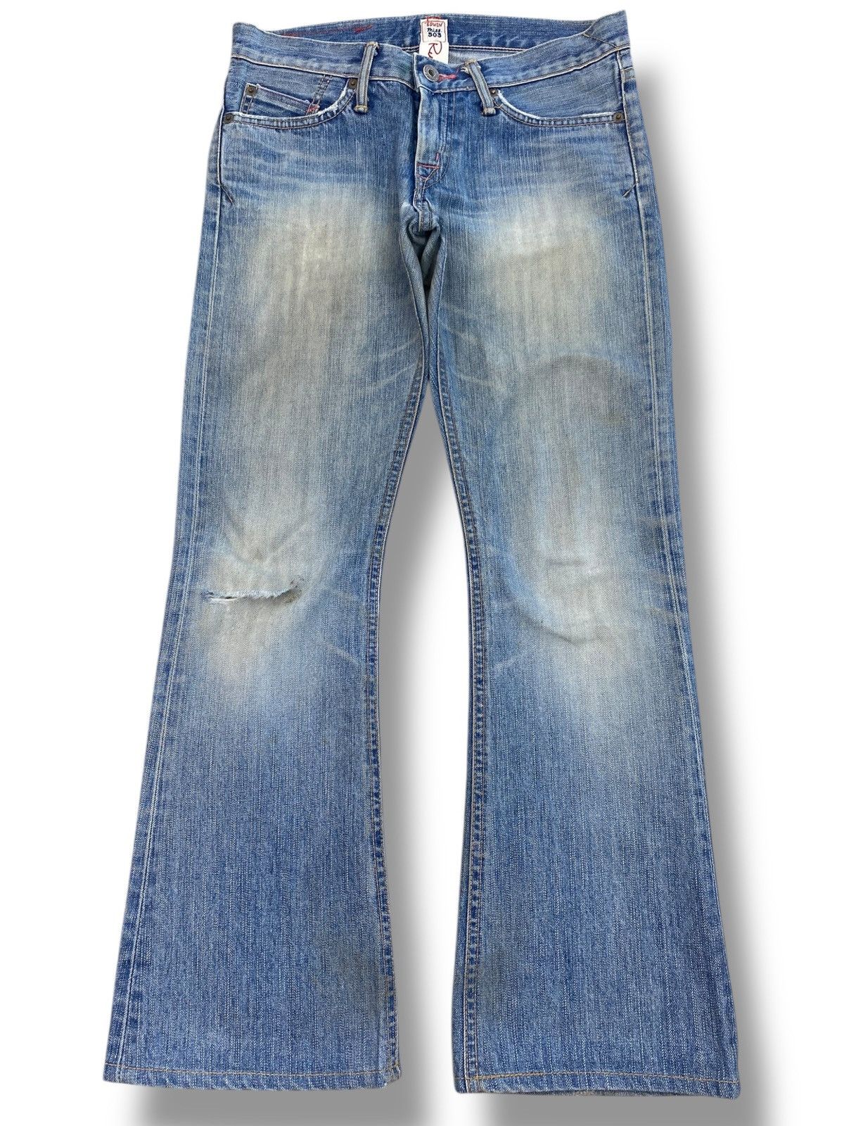Edwin Edwin Miss 503 Faded Wash Style Flare Jeans Size 28" / US 6 / IT 42 - 1 Thumbnail