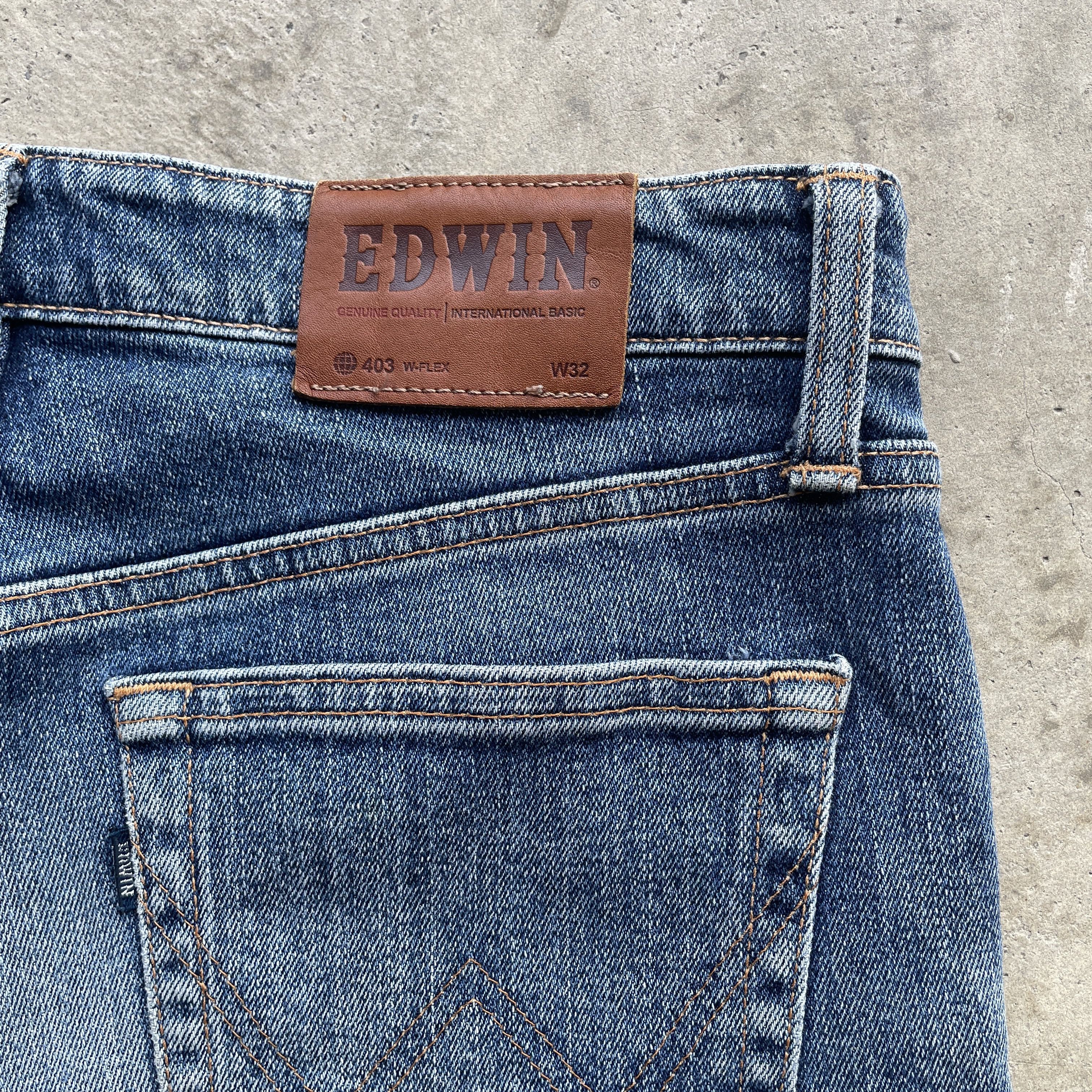 Japanese Brand VINTAGE EDWIN DISTRESSED JAPAN JEANS FADED DENIM PANTS W31 Size US 31 - 8 Thumbnail
