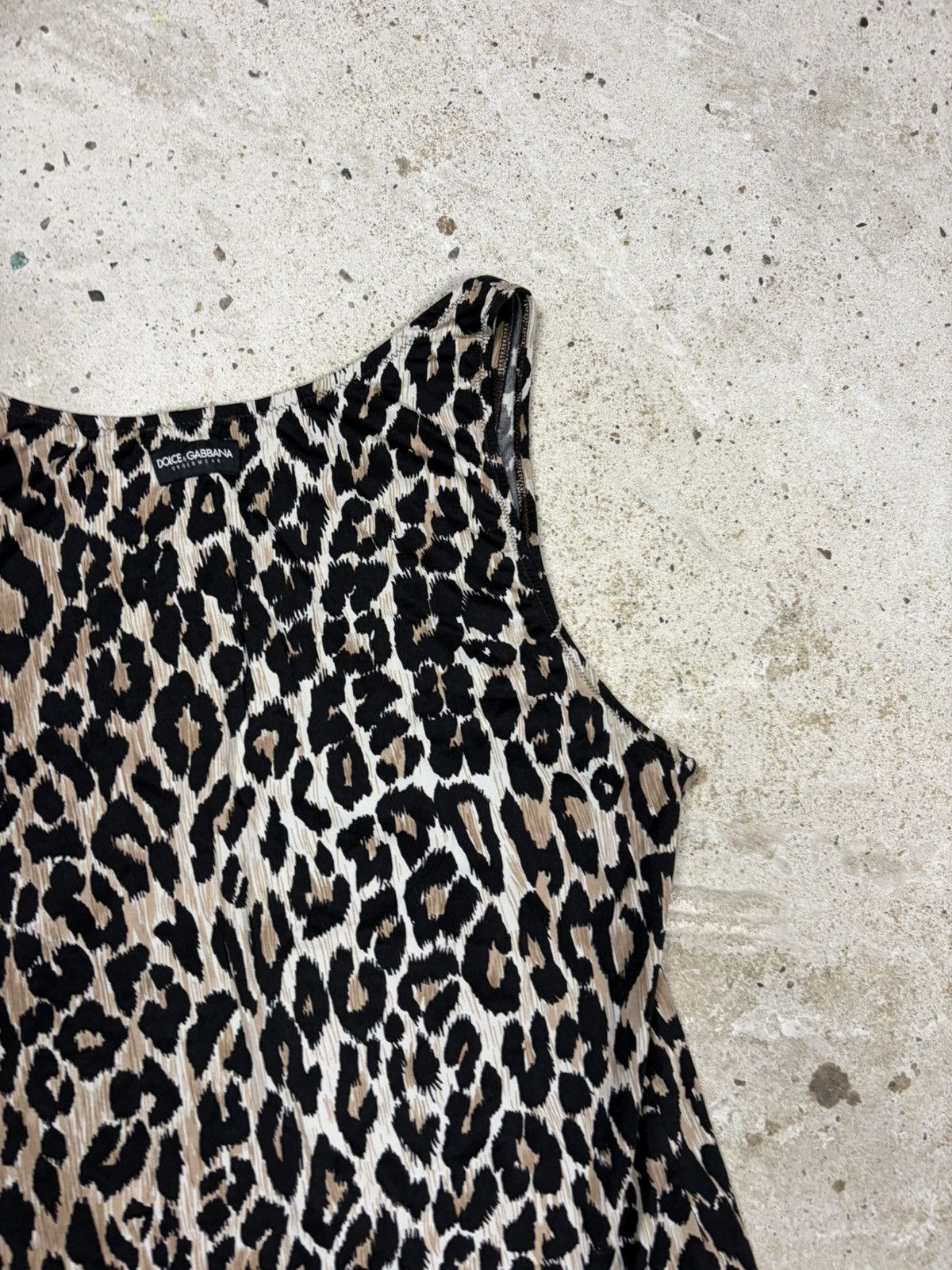 Dolce & Gabbana Vintage 2000s Dolce & Gabbana Underwear Leopard Print Tank Size S / US 4 / IT 40 - 11 Thumbnail