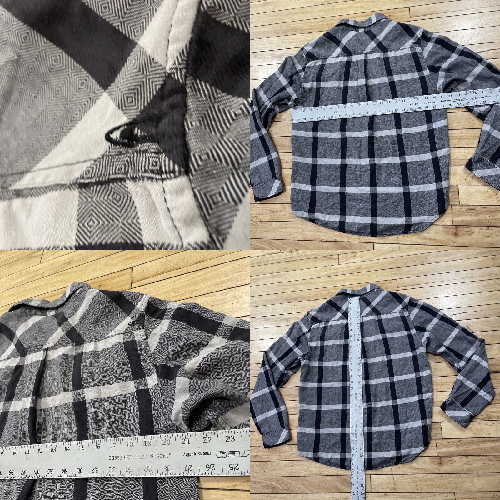 O'Neill VINTAGE O'Neill Flannel Button Shirt Men L Y2k Streetwear Skate Surf Grunge Gray Plaid L Size US L / EU 52-54 / 3 - 8 Thumbnail