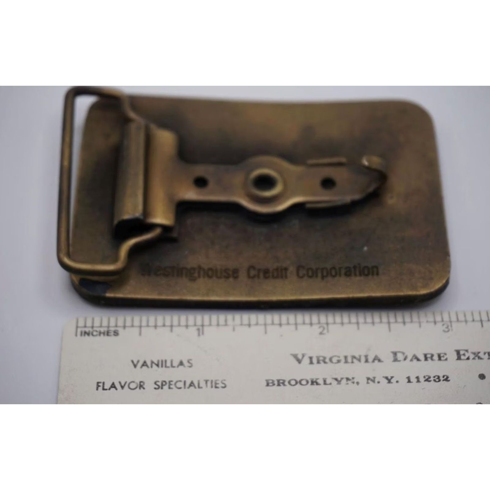 Vintage VINTAGE Brass Pistol Westinghouse Credit Corporation Metal Belt Buckle Size ONE SIZE - 5 Thumbnail