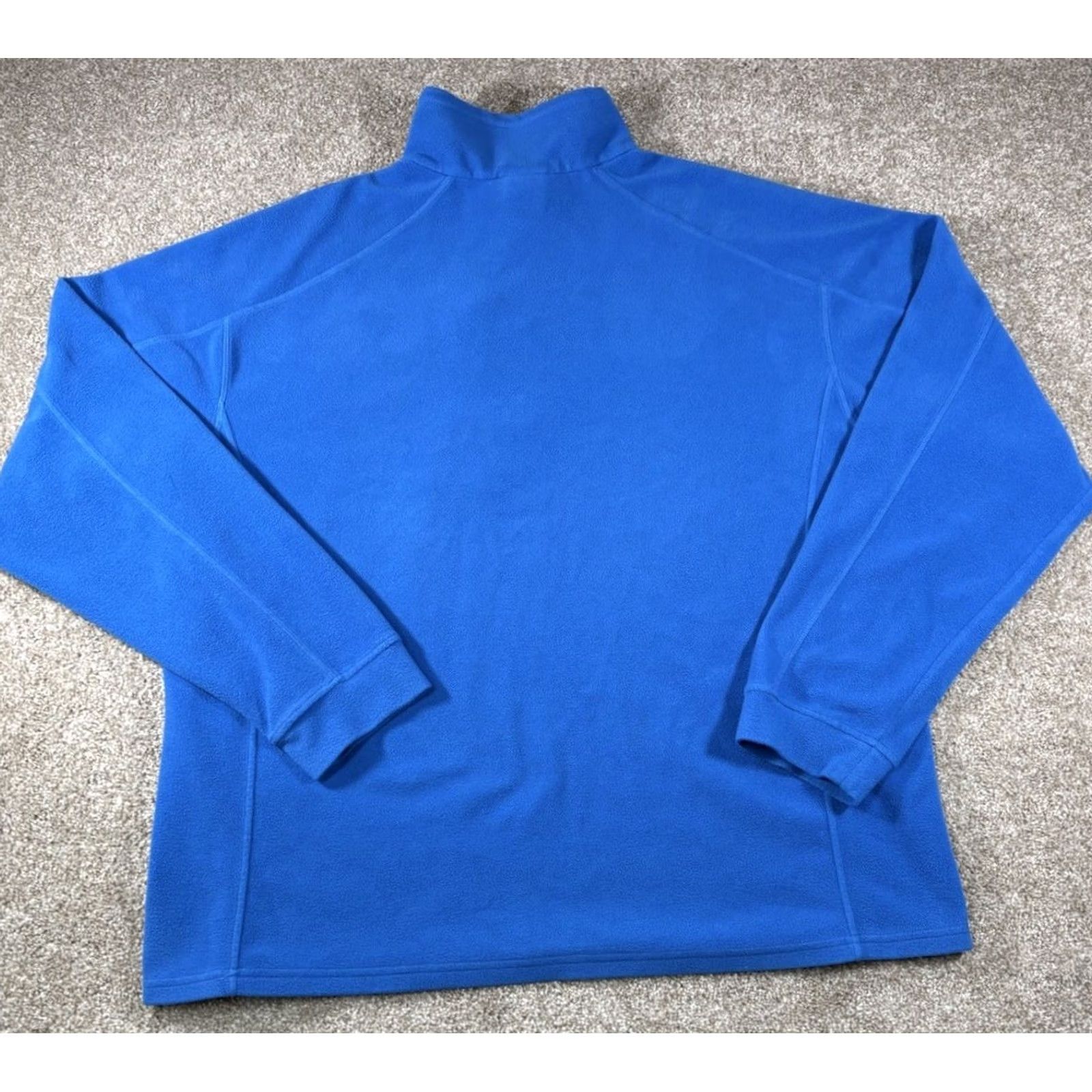 Vintage L.L. Bean Polar Fleece Pullover Quarter Zip Sweatshirt Blue Men XL Reg Size US XL / EU 56 / 4 - 4 Thumbnail