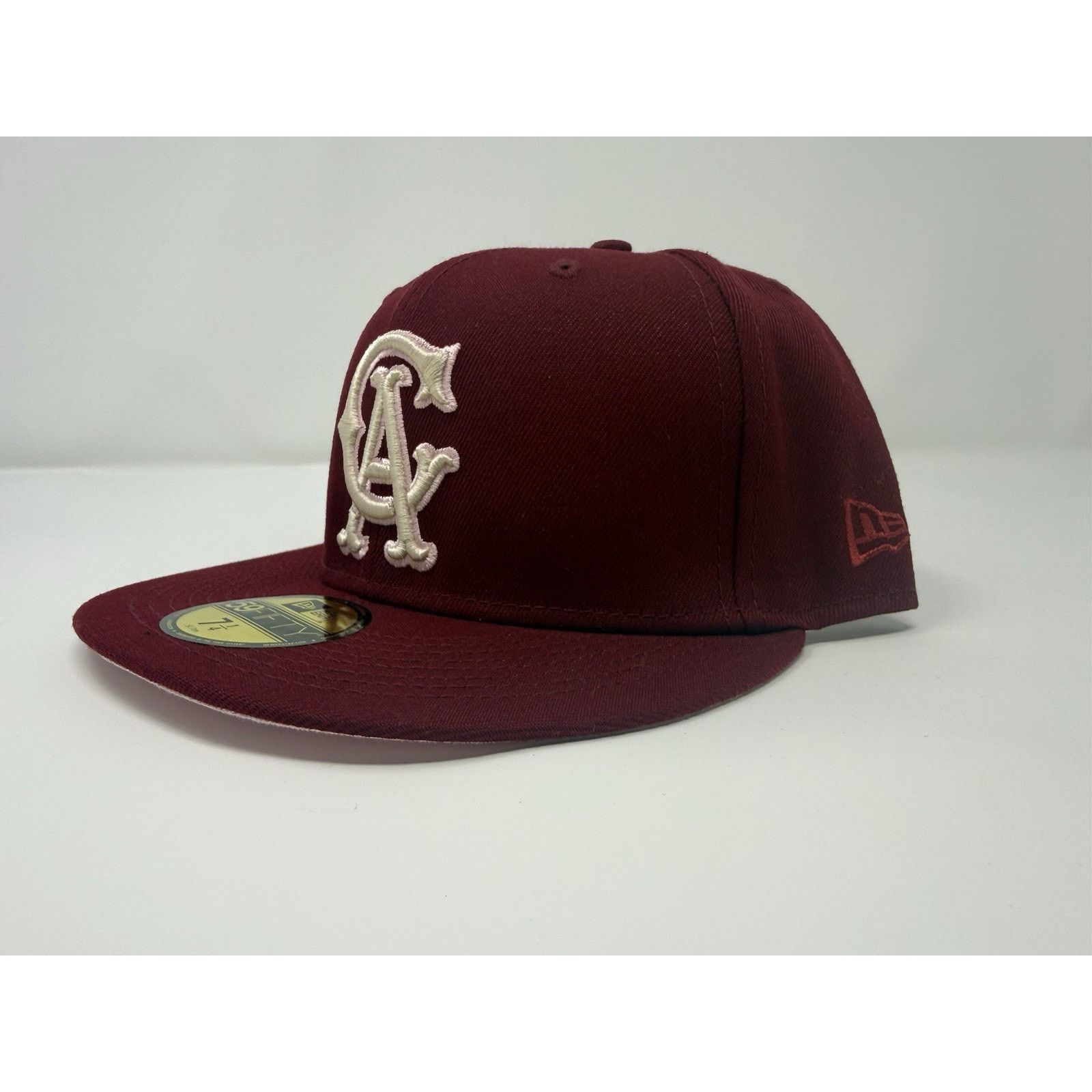 New Era New Era California Angels Hat - SZ 7 1/4 Cardinal/Burgundy Size ONE SIZE - 3 Thumbnail