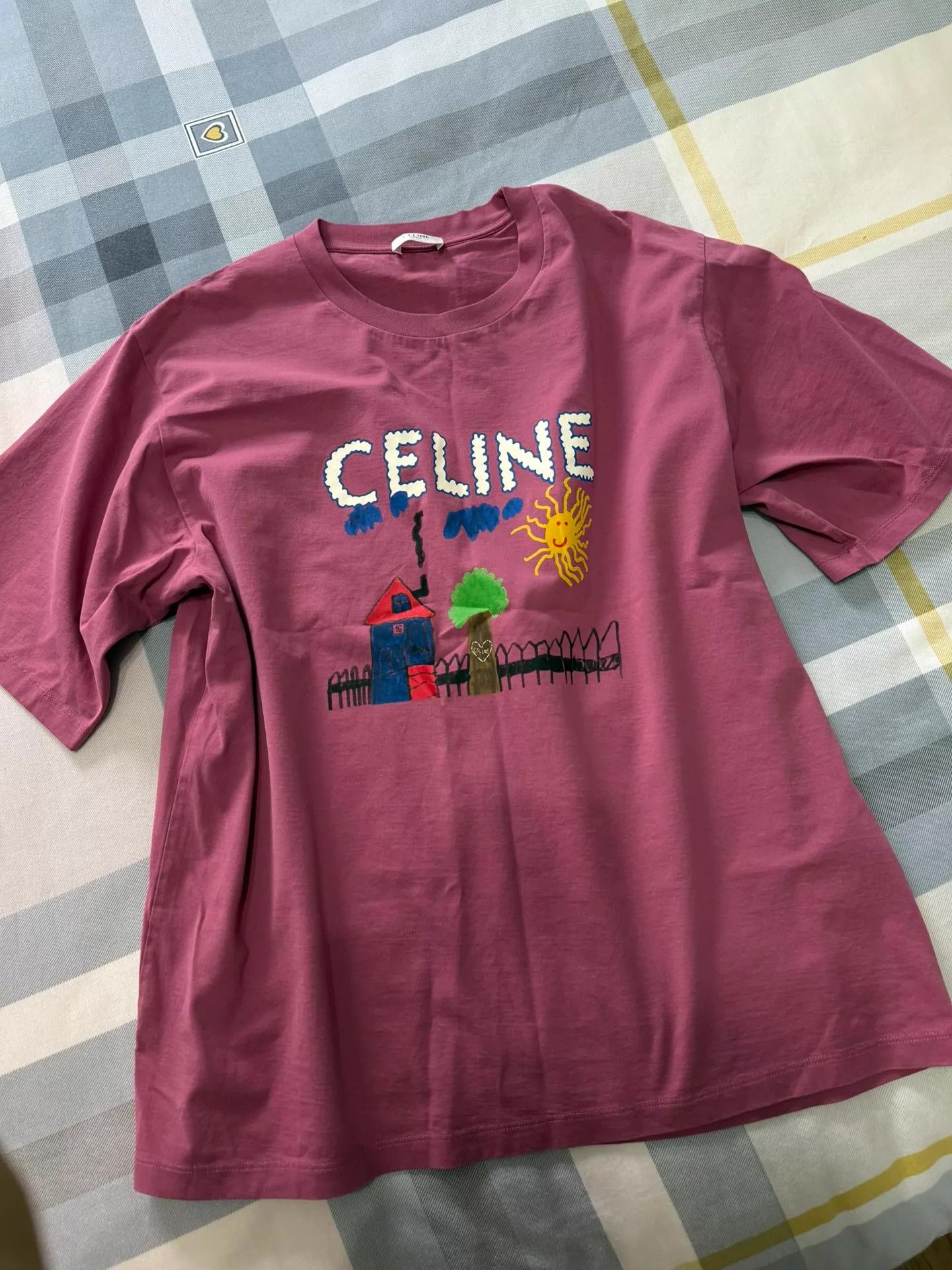 Celine Celine New Graffiti Tee Worn Once Like New Authentic Size S / US 4 / IT 40 - 1 Thumbnail