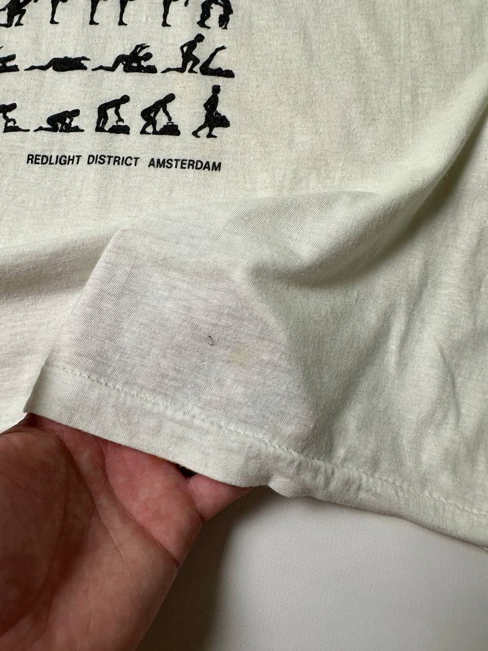 Vintage 1990s Vintage SAFE SEX t shirt Redlight District Amsterdam Size US M / EU 48-50 / 2 - 4 Thumbnail