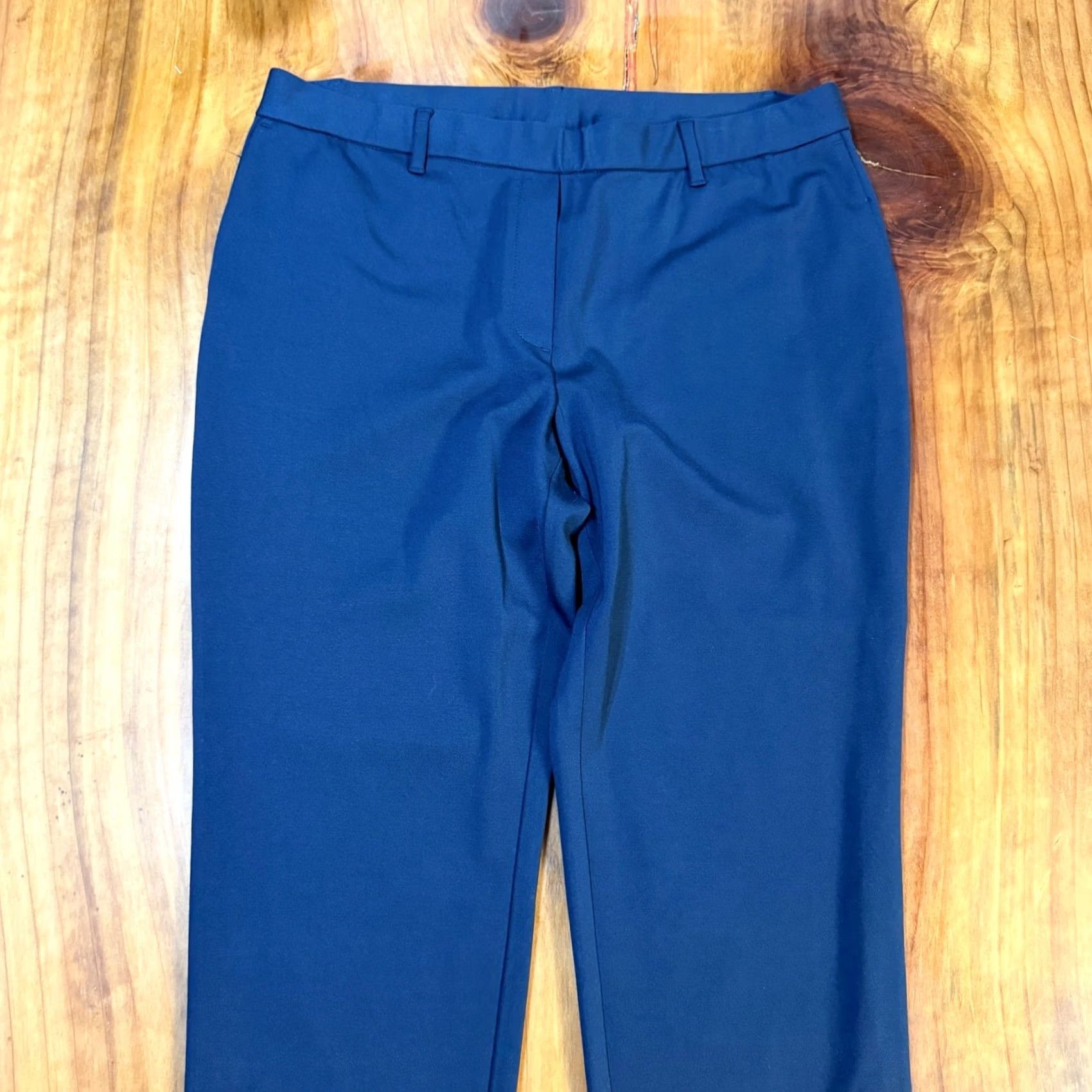 J. Jill J.Jill Women's Pants Knit Ponte Navy Pull On Elastic Waist Casual Career 28 Inseam Large L Flat Front Tapered Dress Pants Size 36 Waist Womens Size 36" / US 14 / IT 50 - 3 Thumbnail
